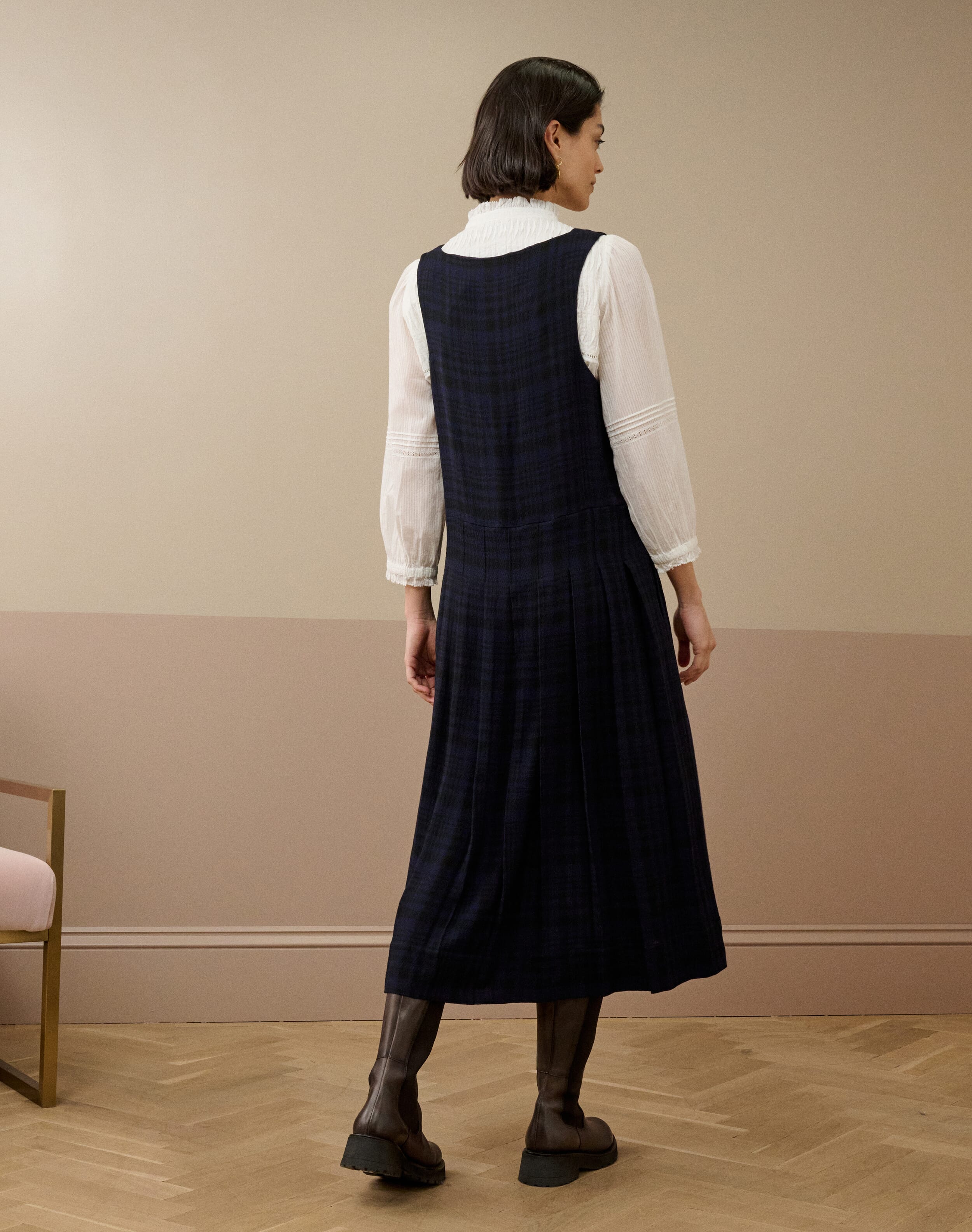 open lace back dress Patou
