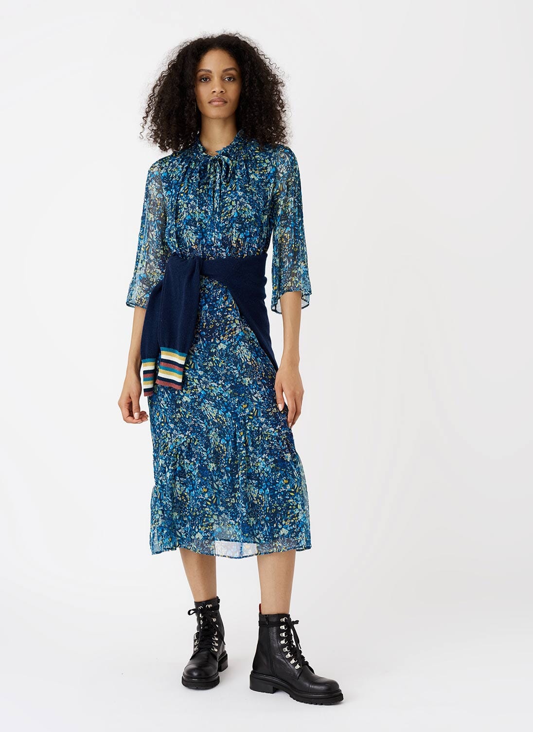 Brora silk outlet chiffon dress