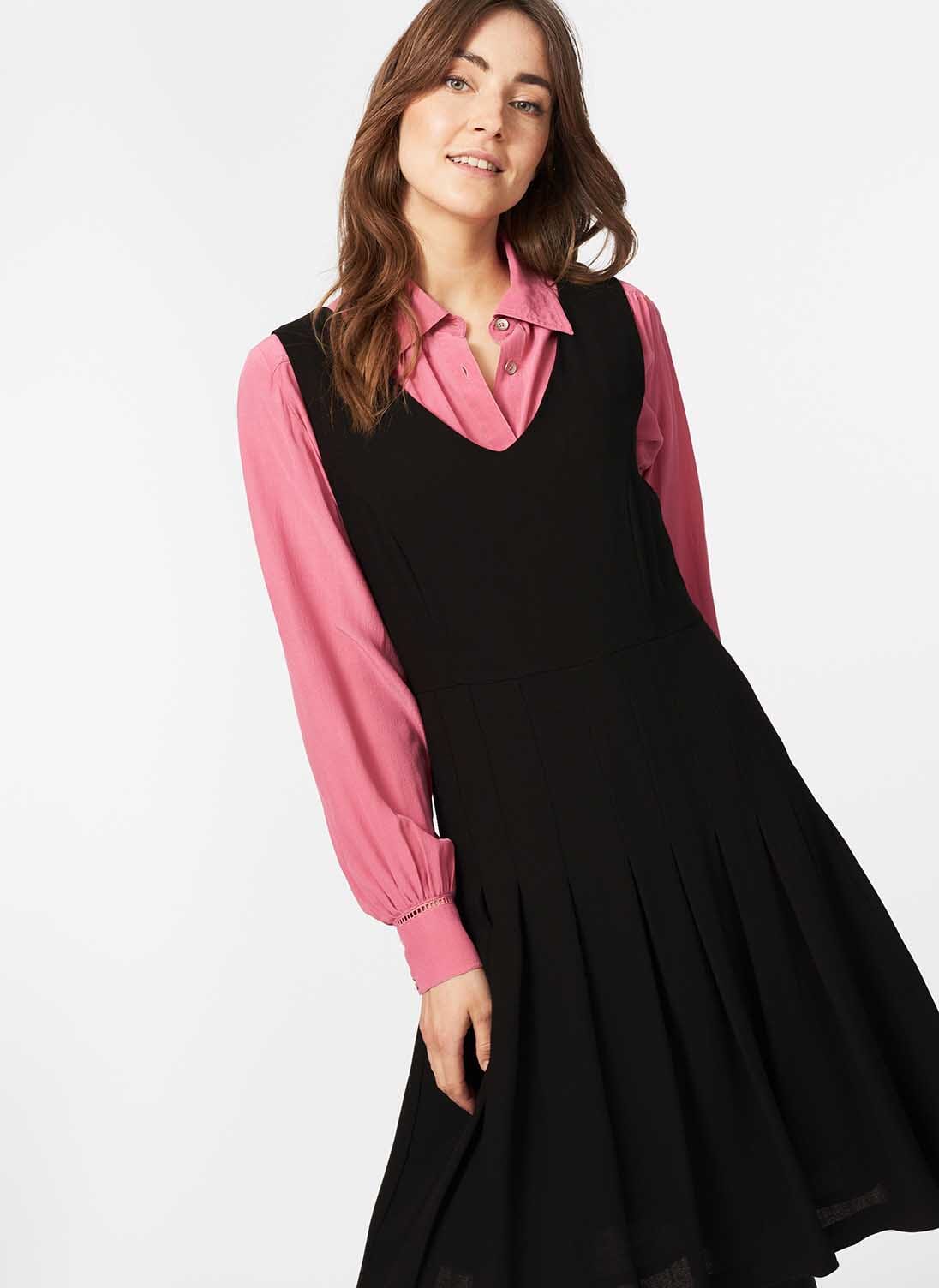 Brora pinafore dress top