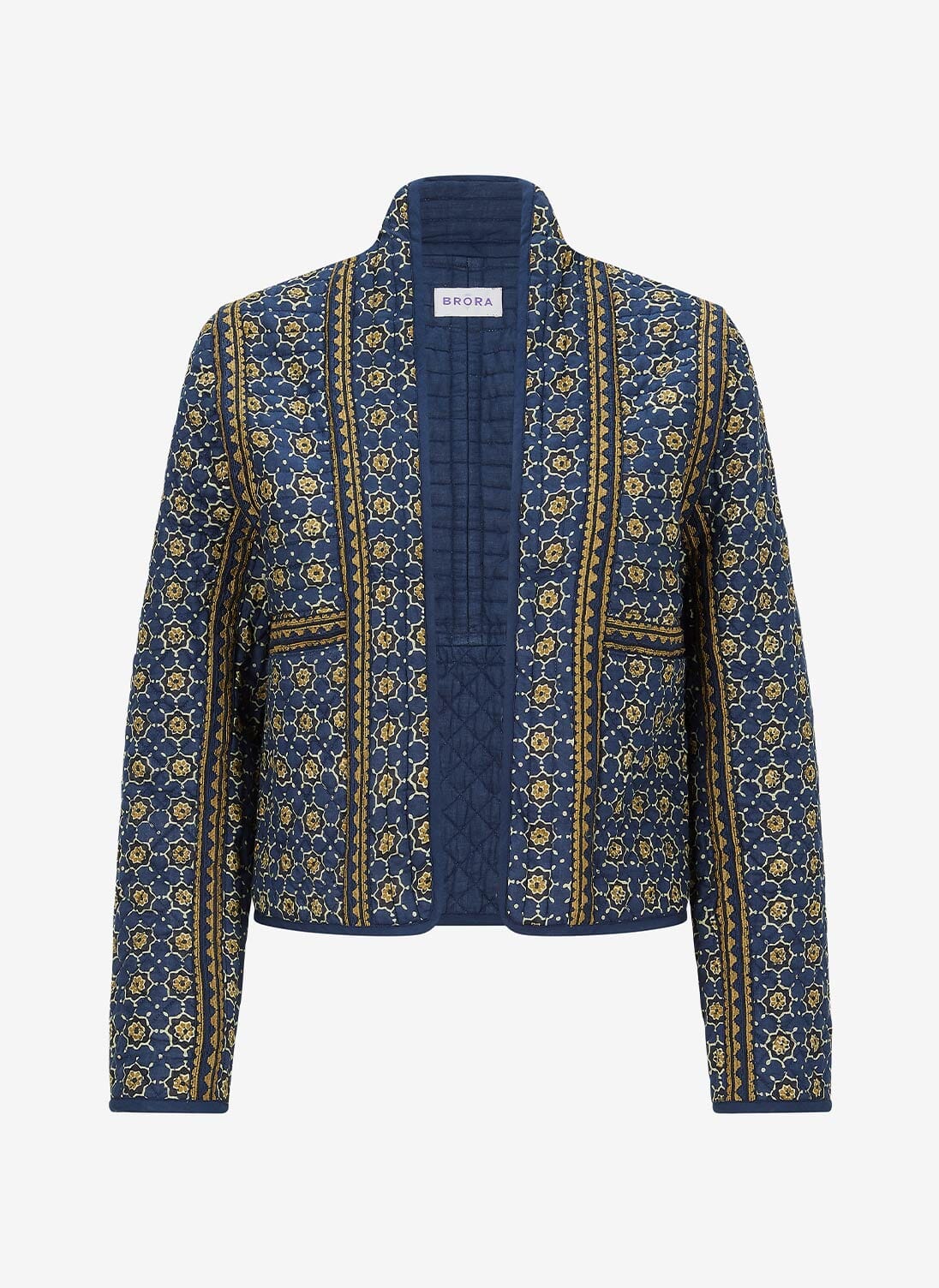 Indigo Block print Jacket