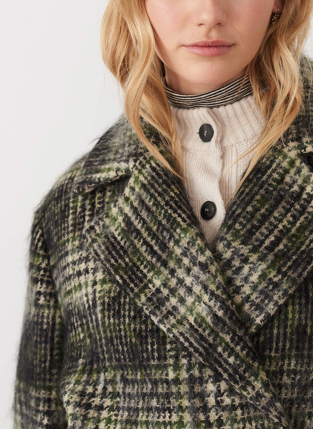 Moss & Sulphur Harris Tweed Coat | Women's Coats | Brora
