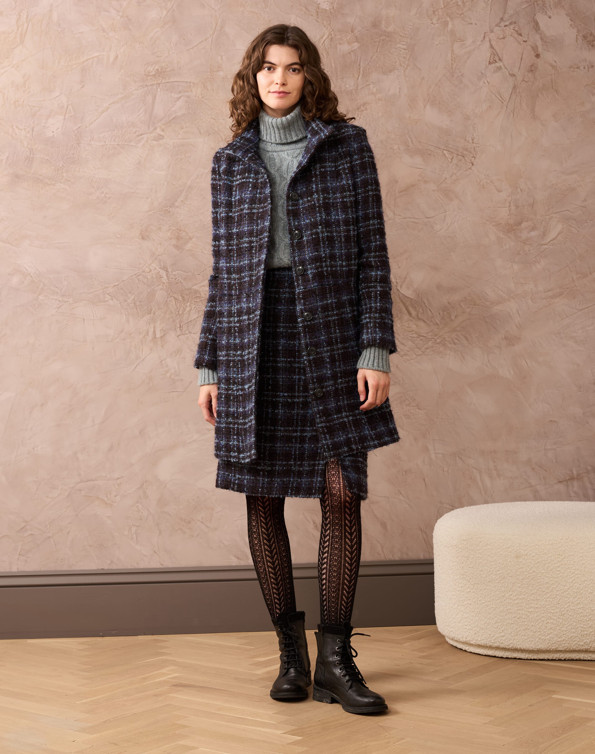 Scottish Mohair Wool Coat in Cocoa | Coats & Jackets | Brora