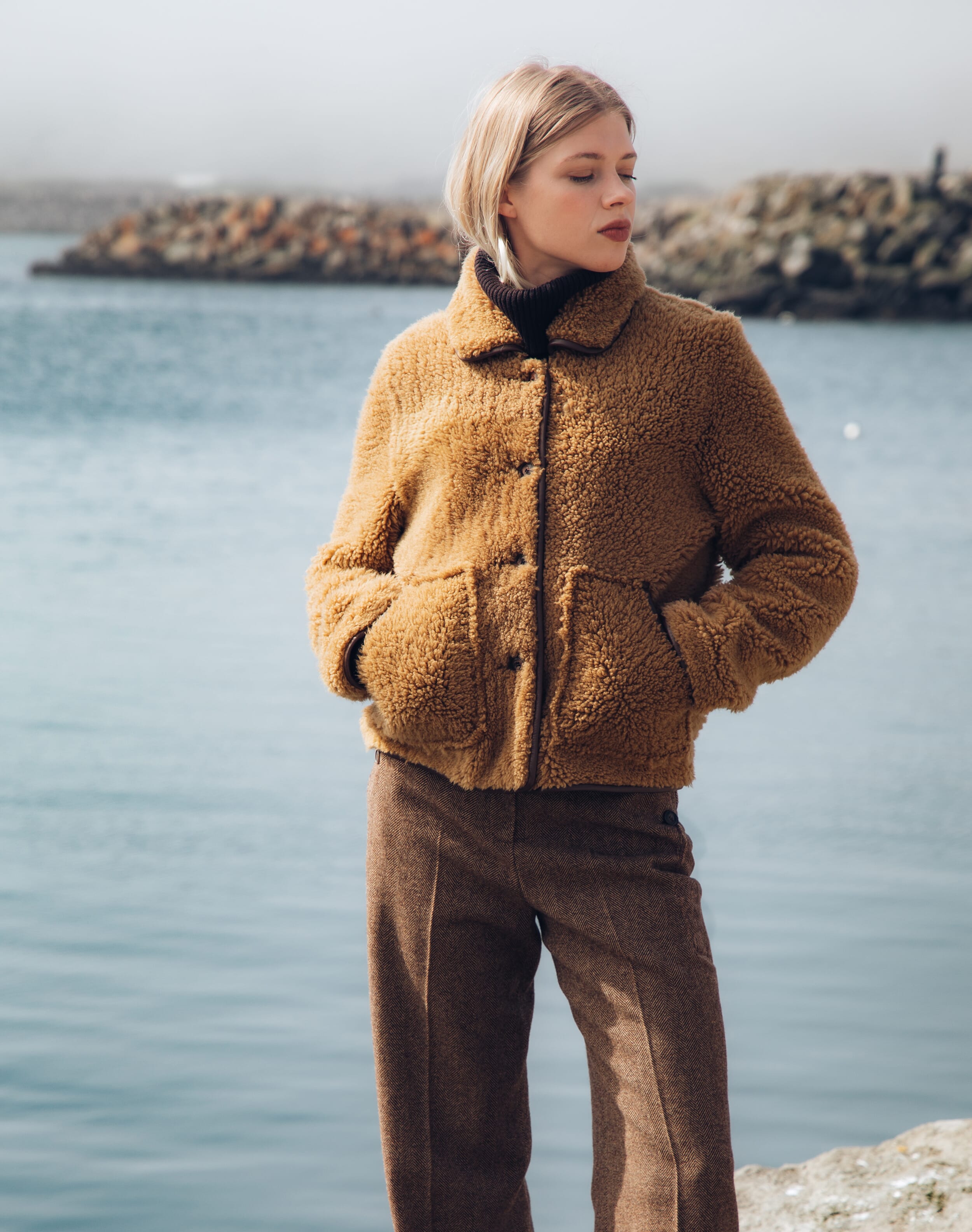 Brora Sheepskin Jacket Honey