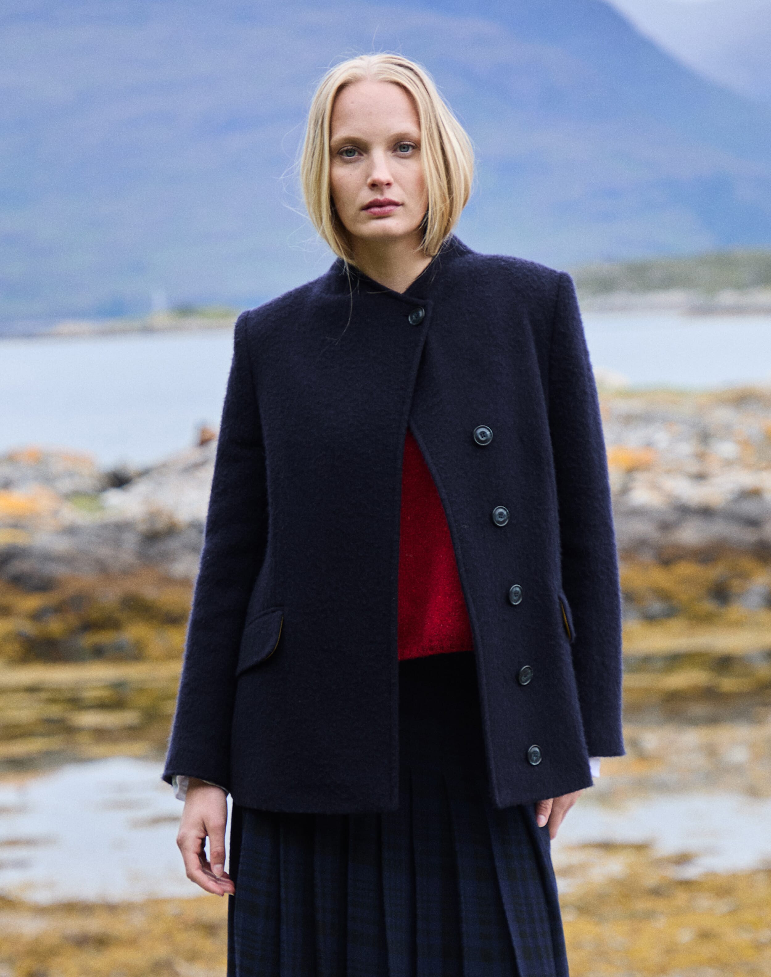 Brora Merino Wool Jacket Ink