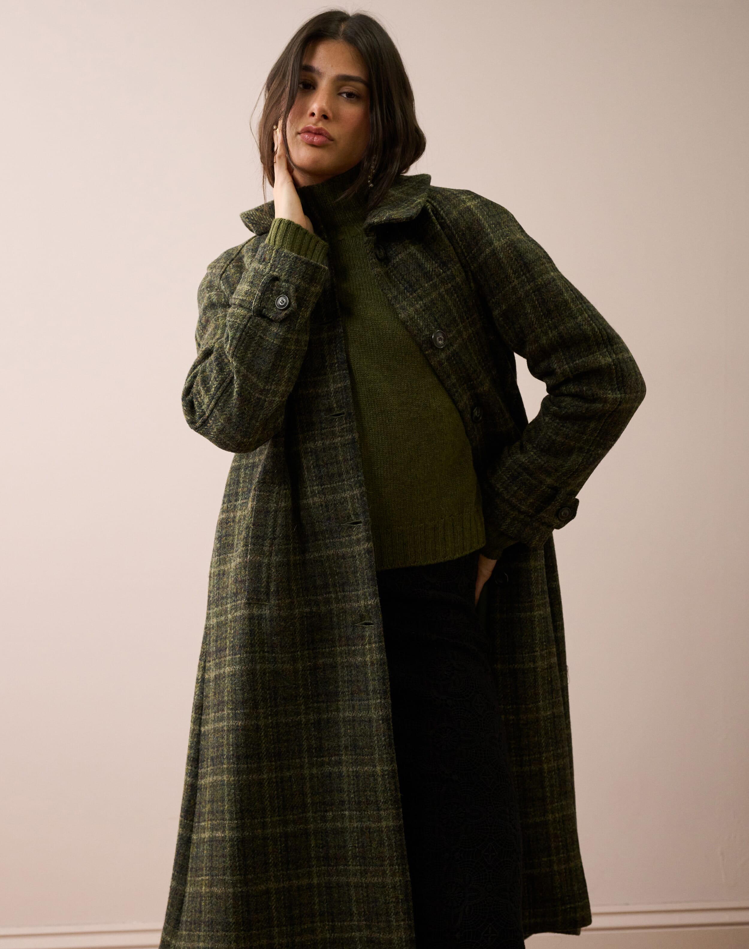 70's Tweed Check Coat チェック コート 70's Tweed Check Coat チェック コート 70's Tweed Check Coat