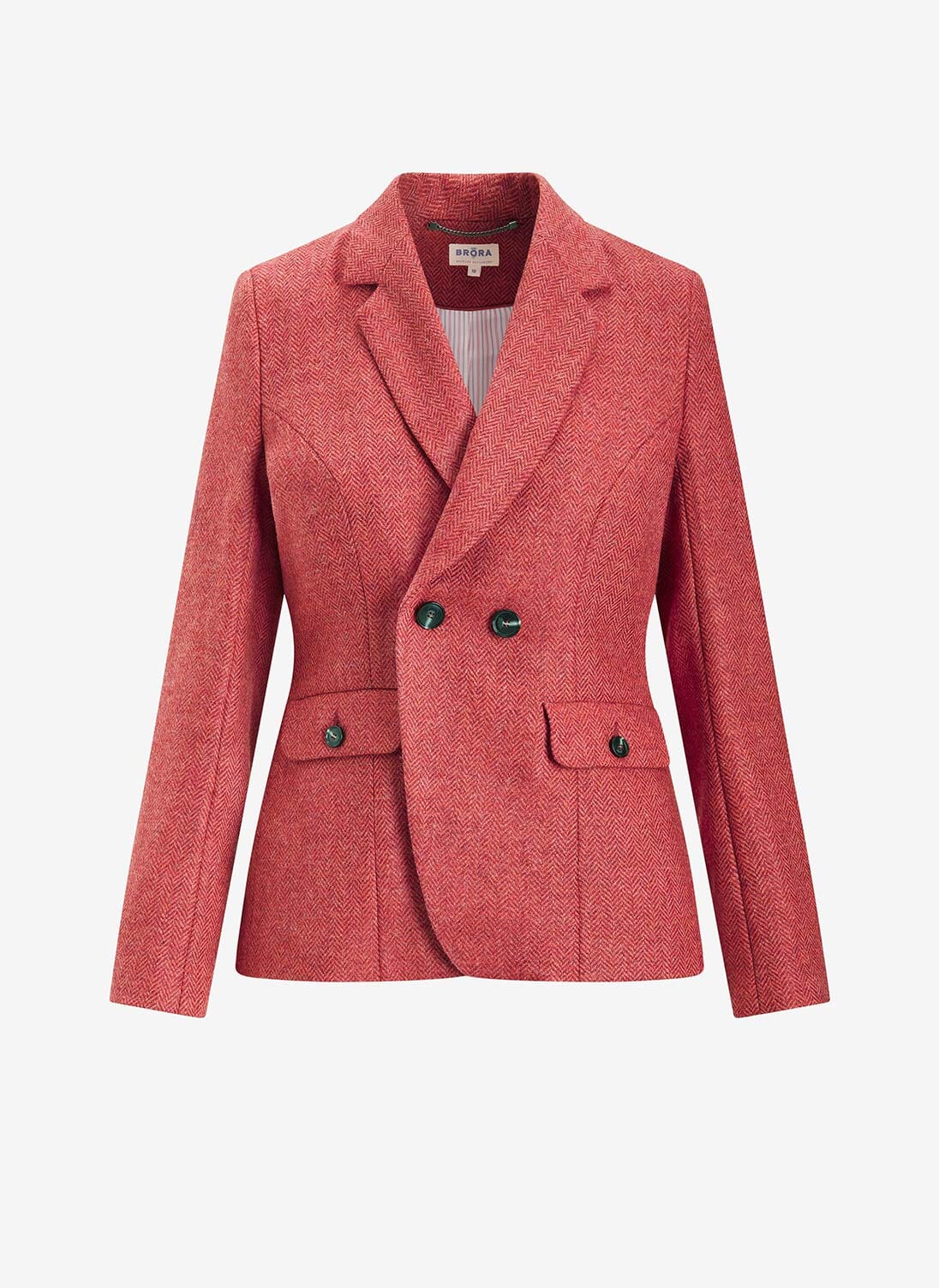 Hibiscus Herringbone Wool Jacket Women's Jackets Brora