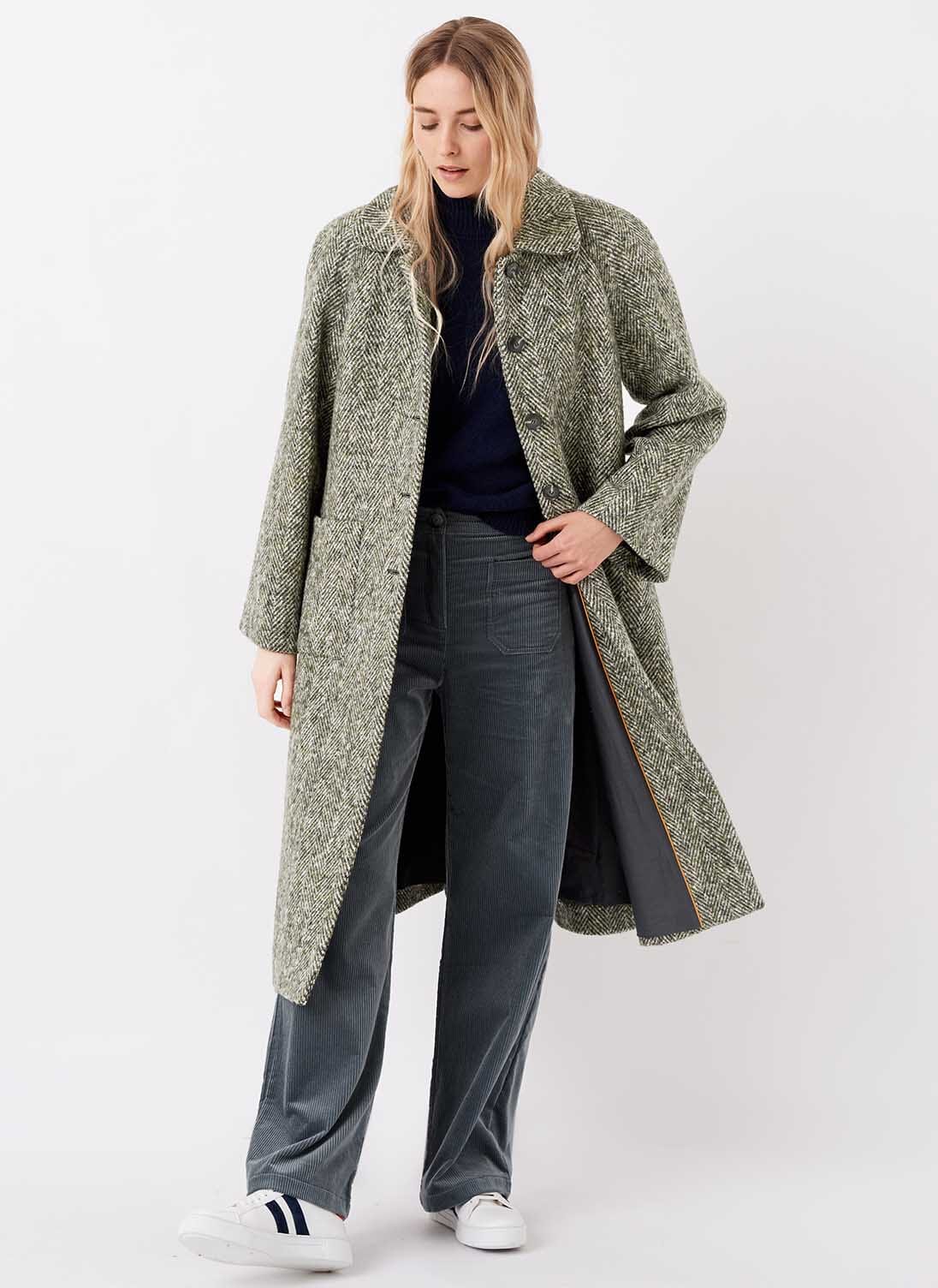 Herringbone hotsell coat ladies