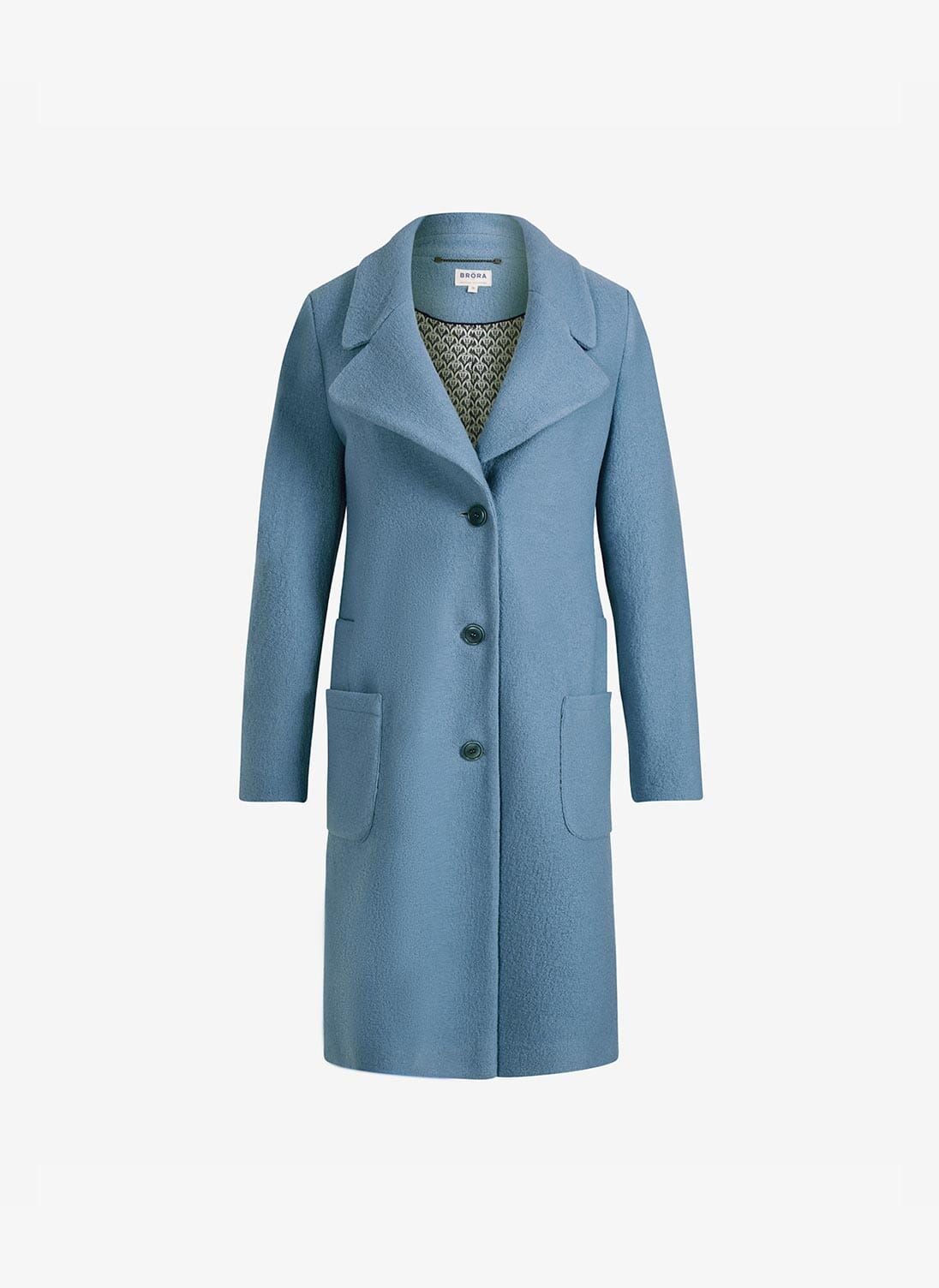 Boiled Wool Coat | Brora.co.uk
