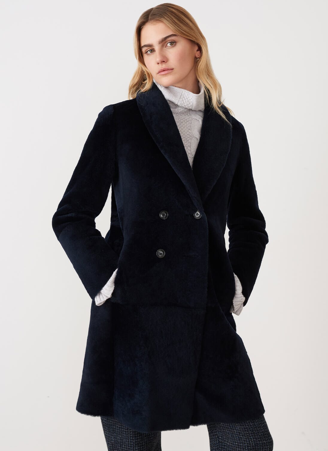 women's roxboro coat black label