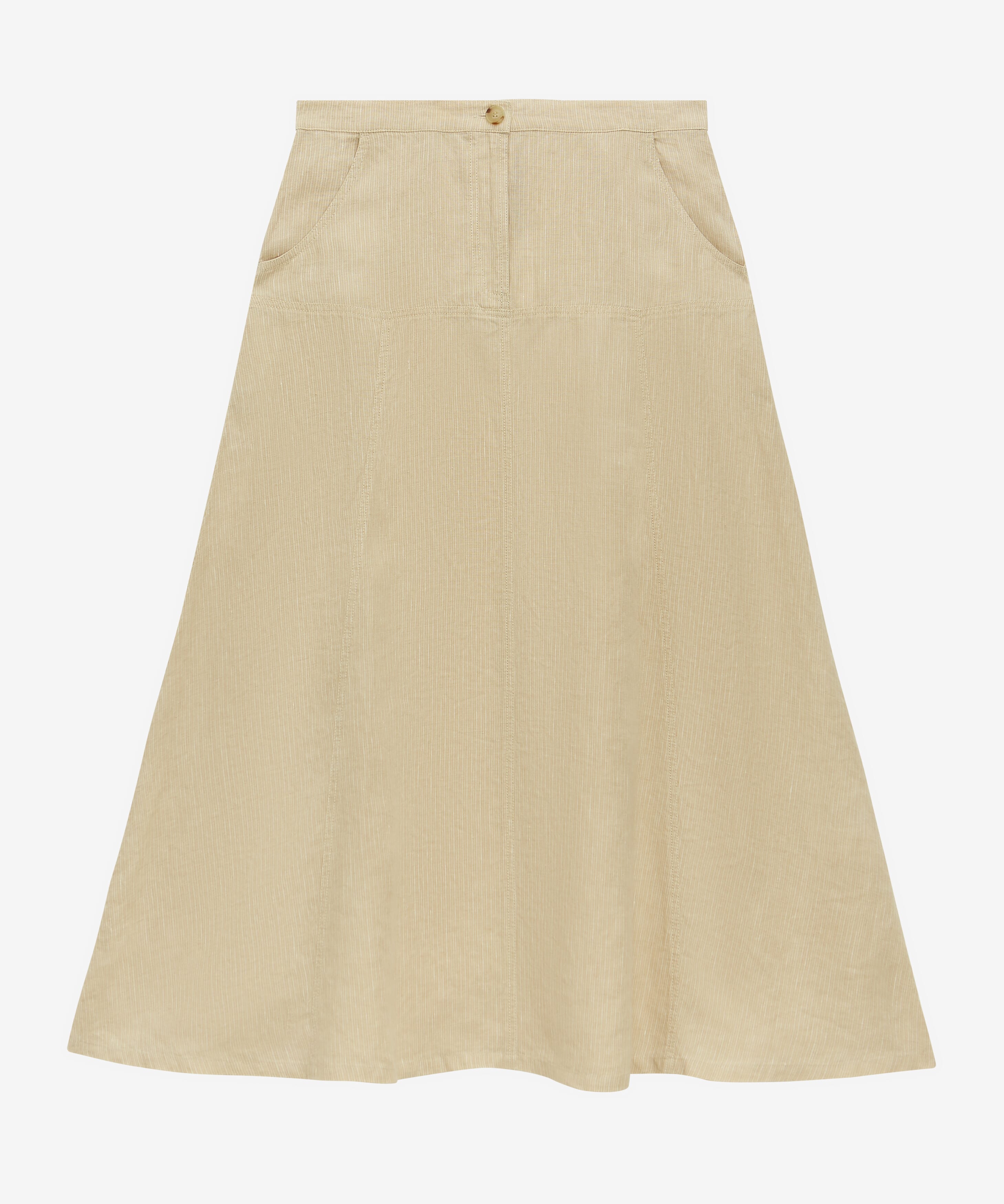 Linen Skirt Shorts Rusty Stripe