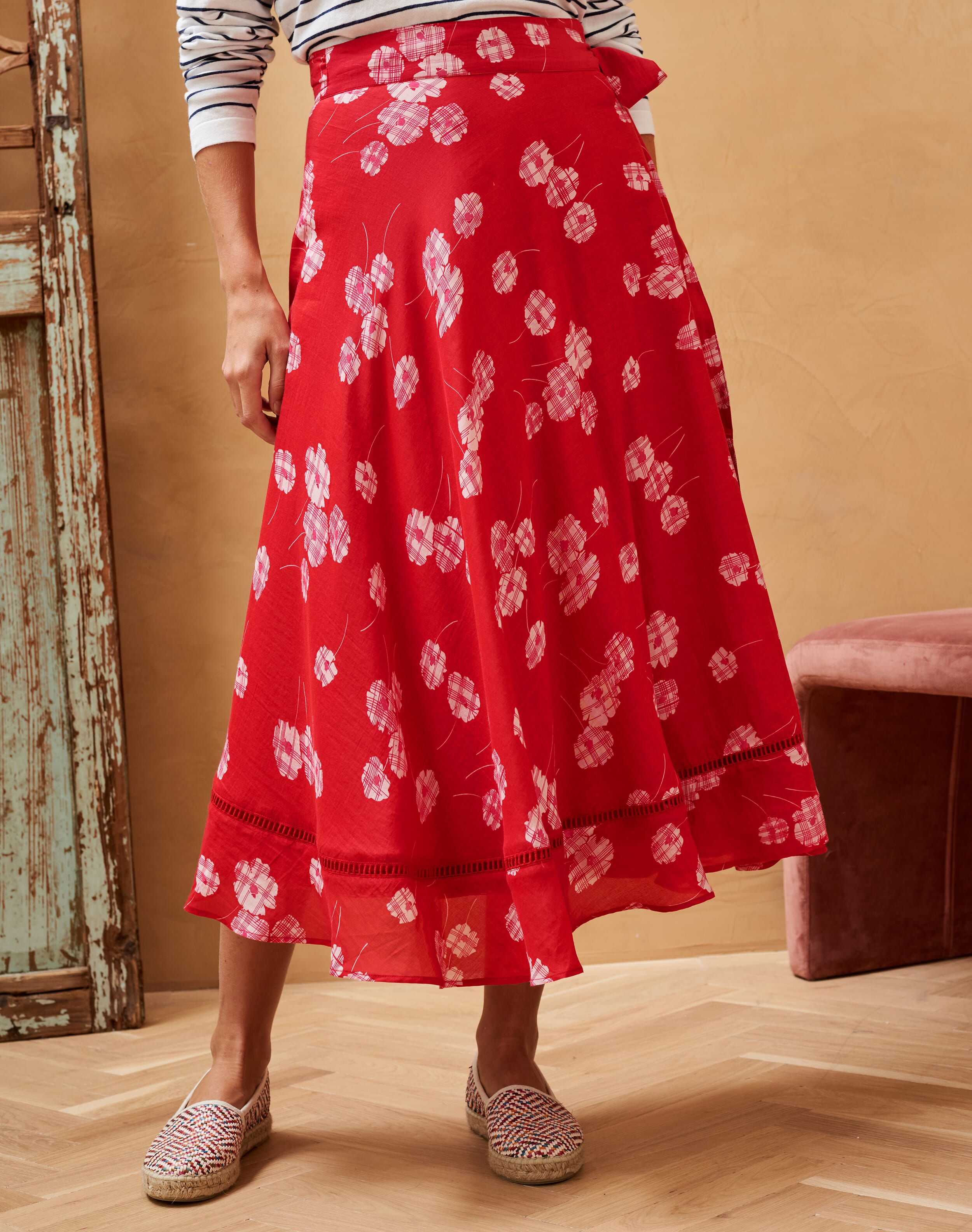 スカート S wrap flower skirt mini THEREDTHREAD gzz28774_pink_xl?w=537&qlt=