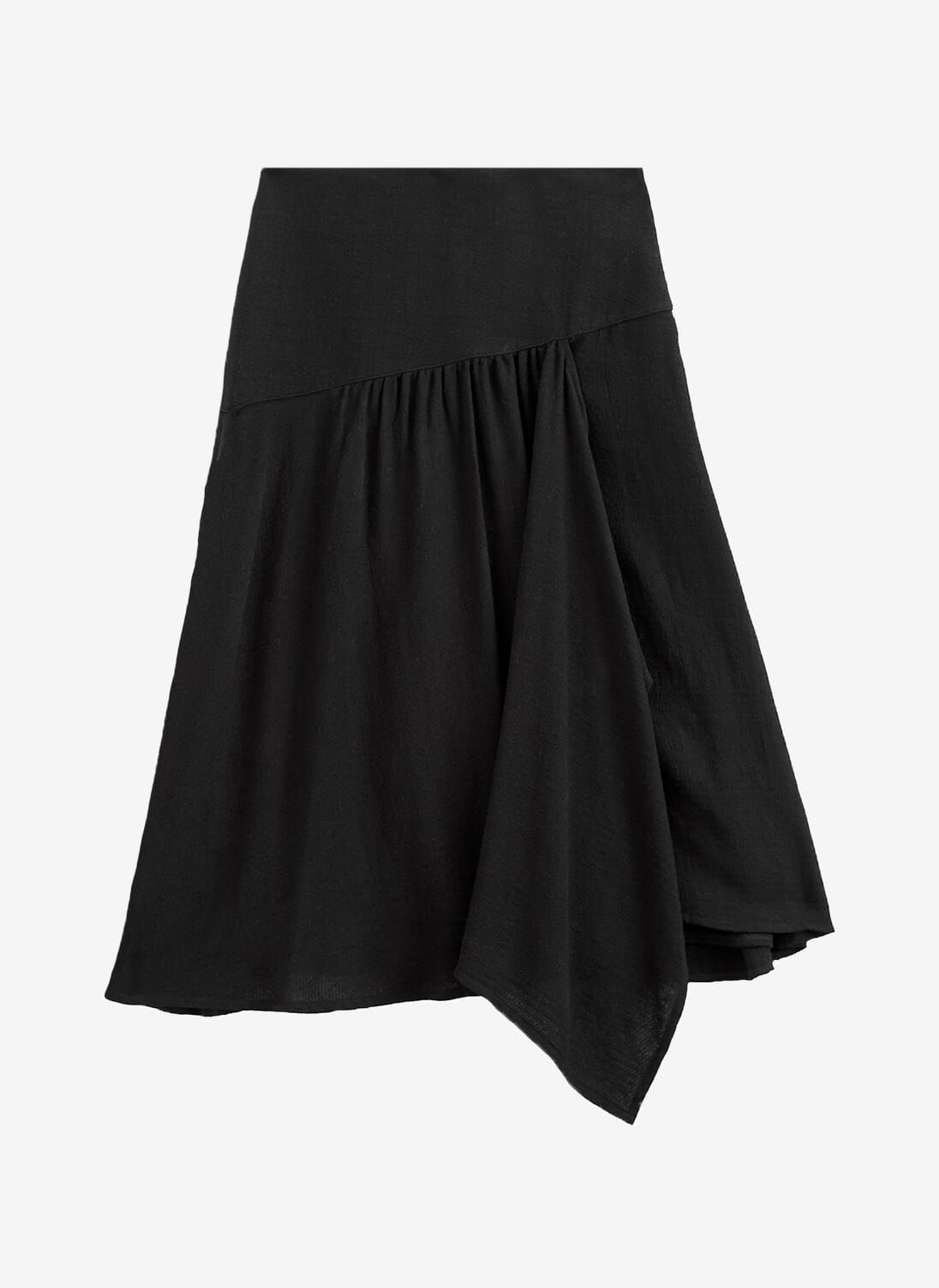 Black Waterfall Skirt | Midi & Maxi Skirts | Brora