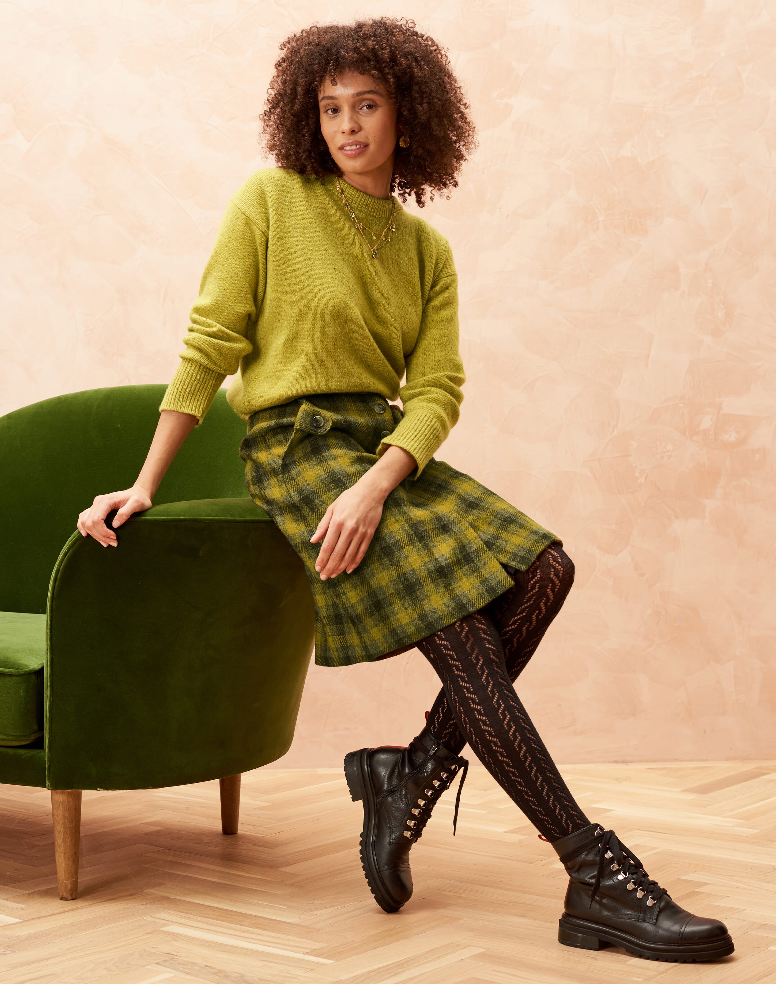 yellow-green-harris-tweed-skirt-women-s-skirts-brora-fashion