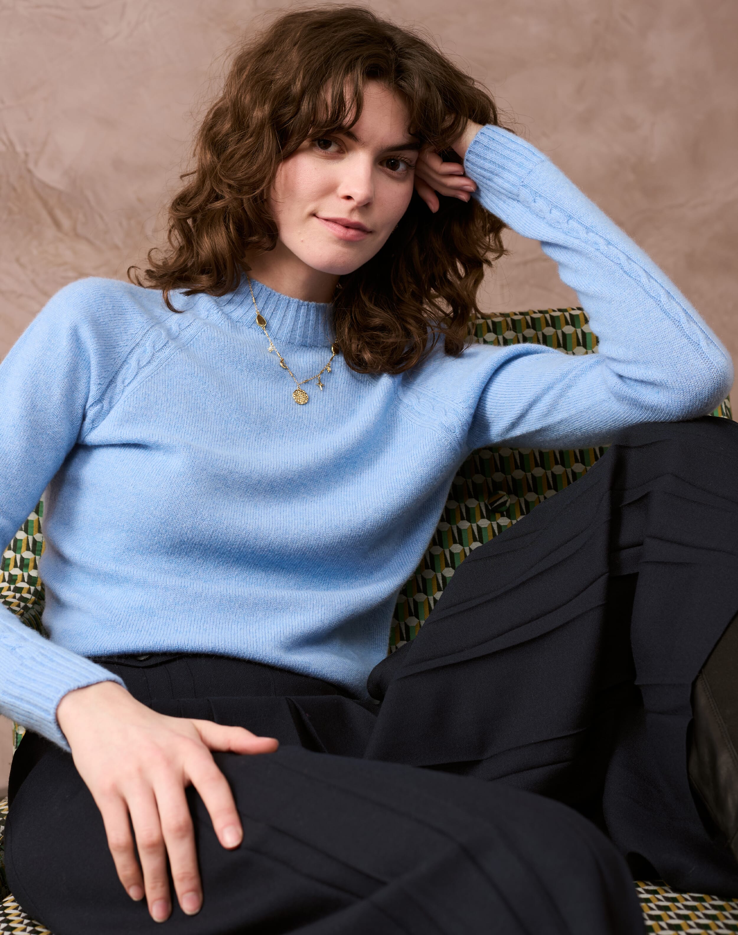 Black Wool Crepe Culottes | Women's Skirts | Brora Sale