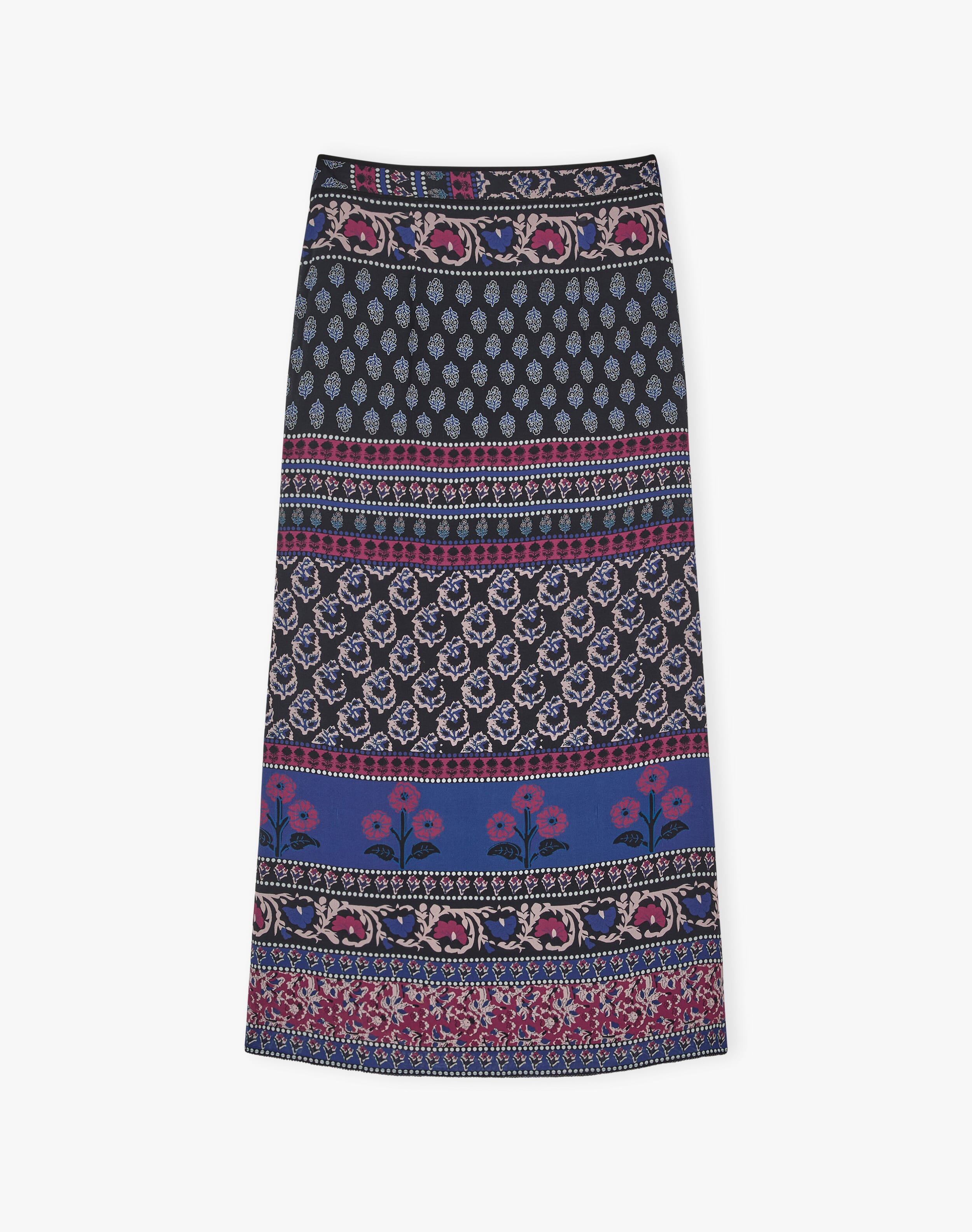 Art Print Mesh Open-back Mulberry Silk Dress