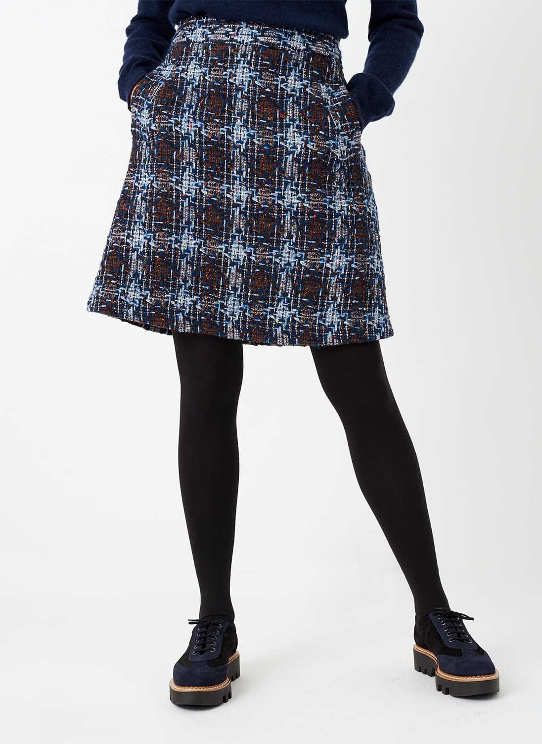 Scottish Tweed Skirt | Women's Skirts | Brora UK