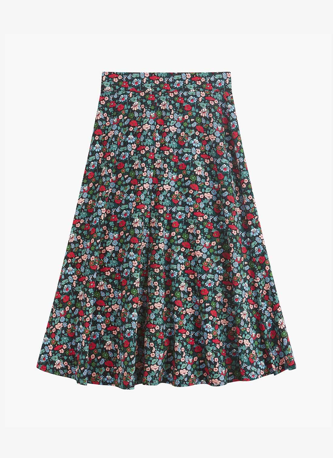 Forest Garden Liberty Print Jersey Skirt | Women's Skirts | Brora