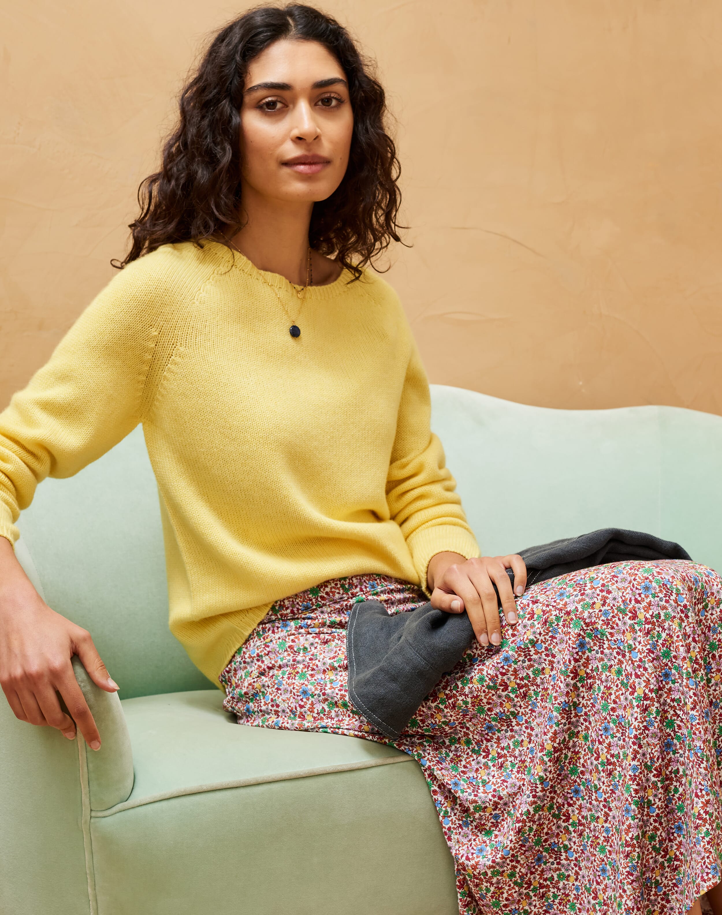 Liberty Print Jersey Skirt in Henna Garden | Women's Skirts | Brora Fashion