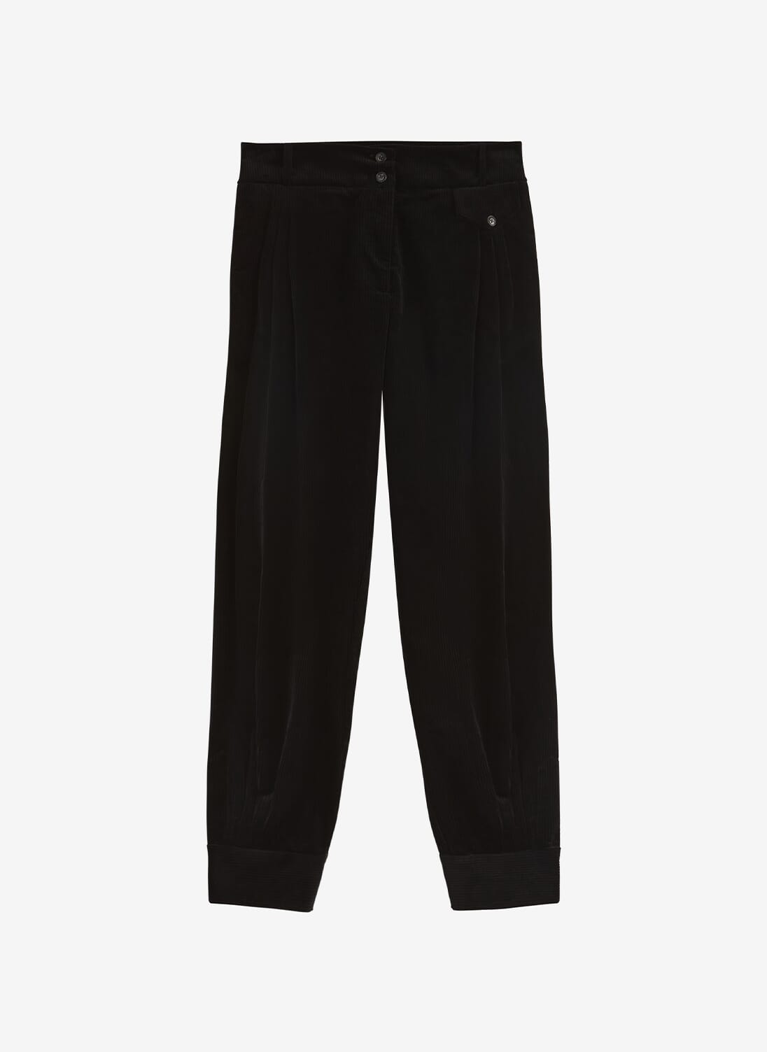 Black Corduroy Bombachos | Women's Trousers | Brora Online