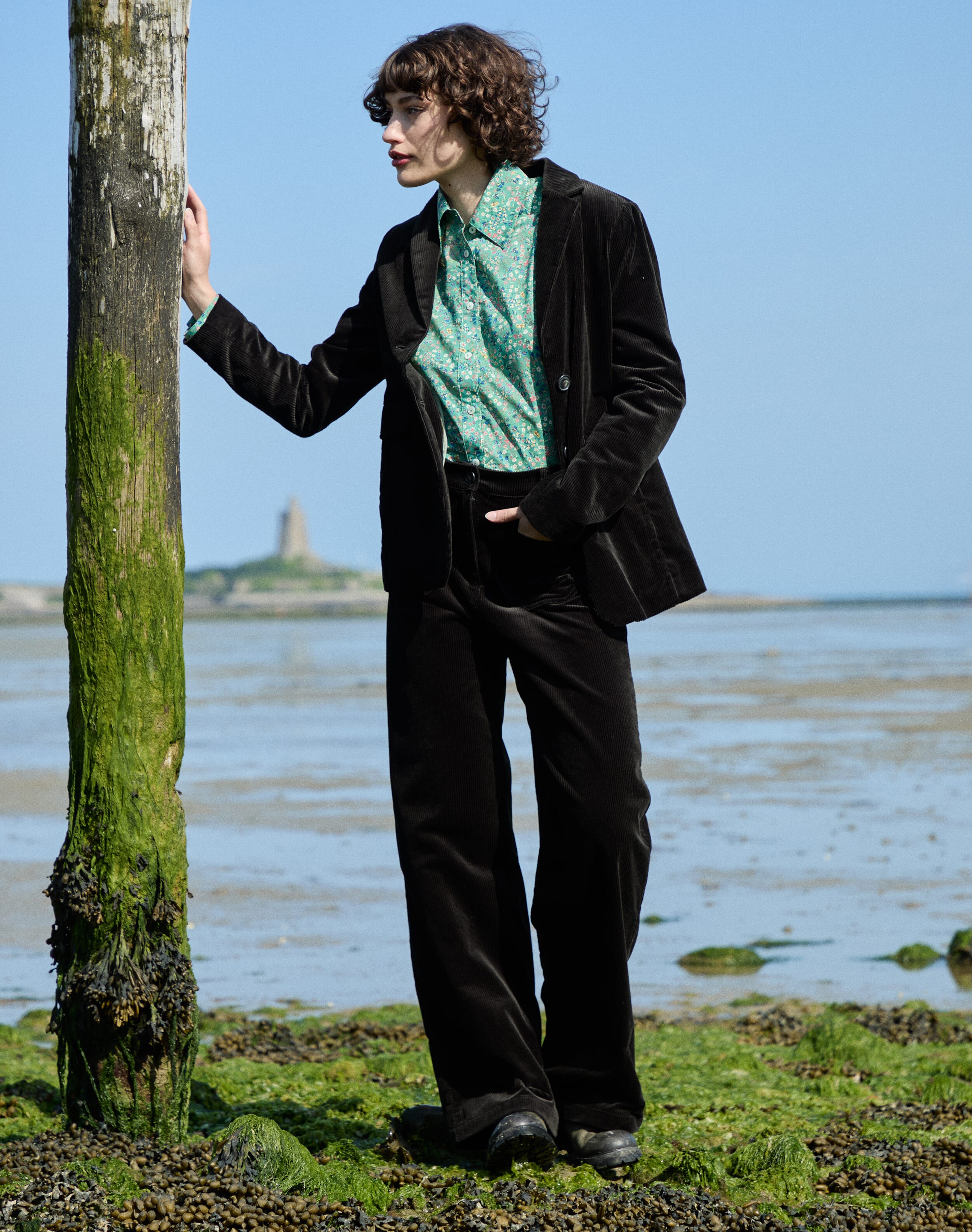 Brora Cashmere Knitted Baby Blanket Ash & winter