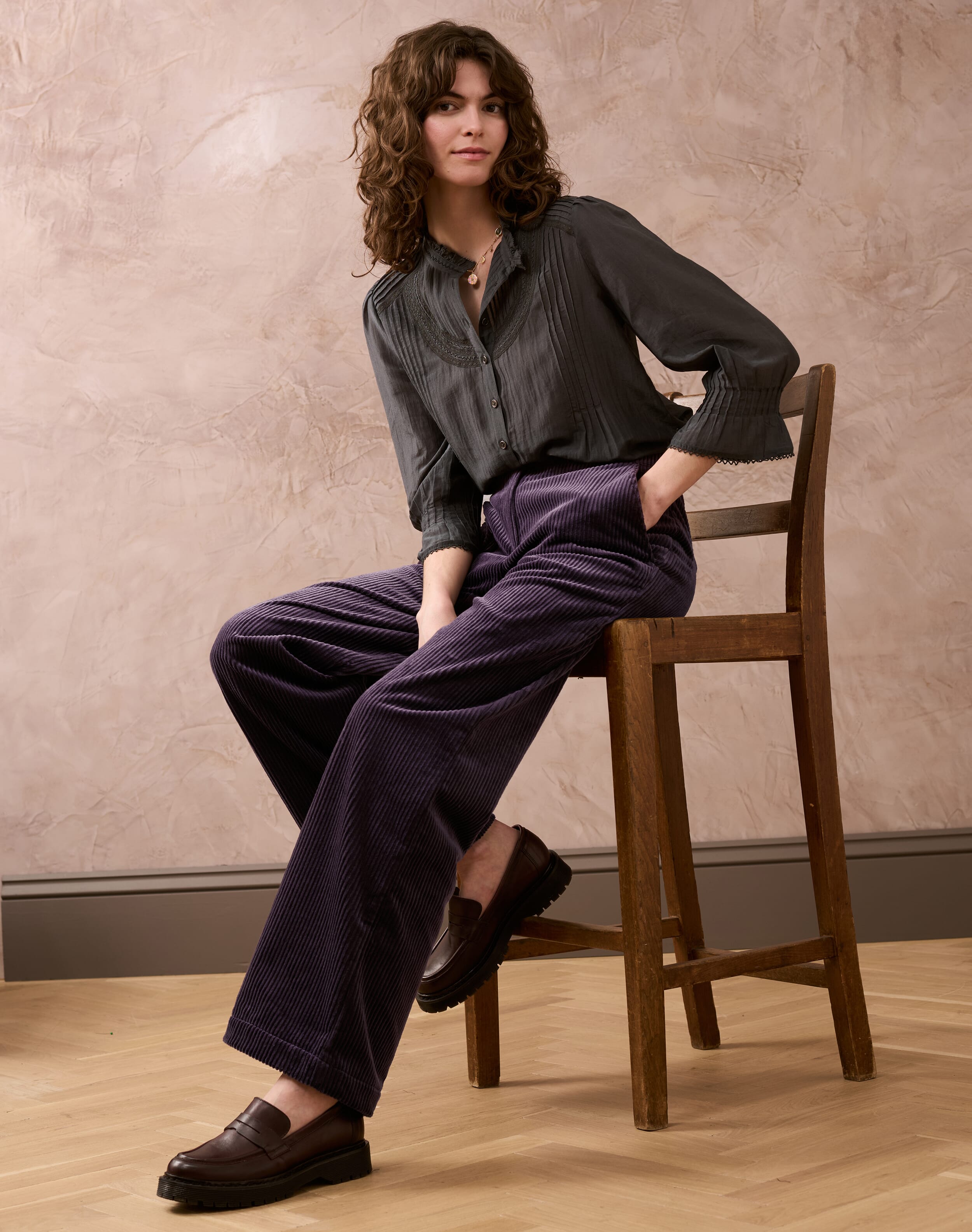 Brora Jumbo Cord Trousers Thistle