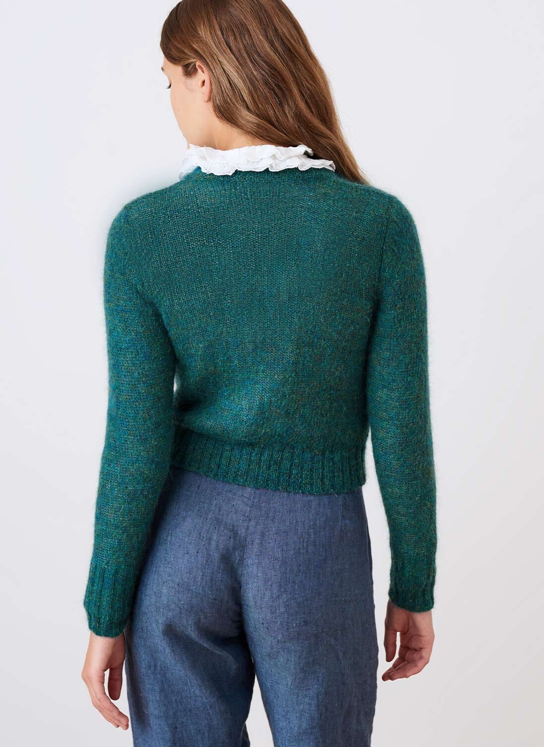 braided mohair cardigan