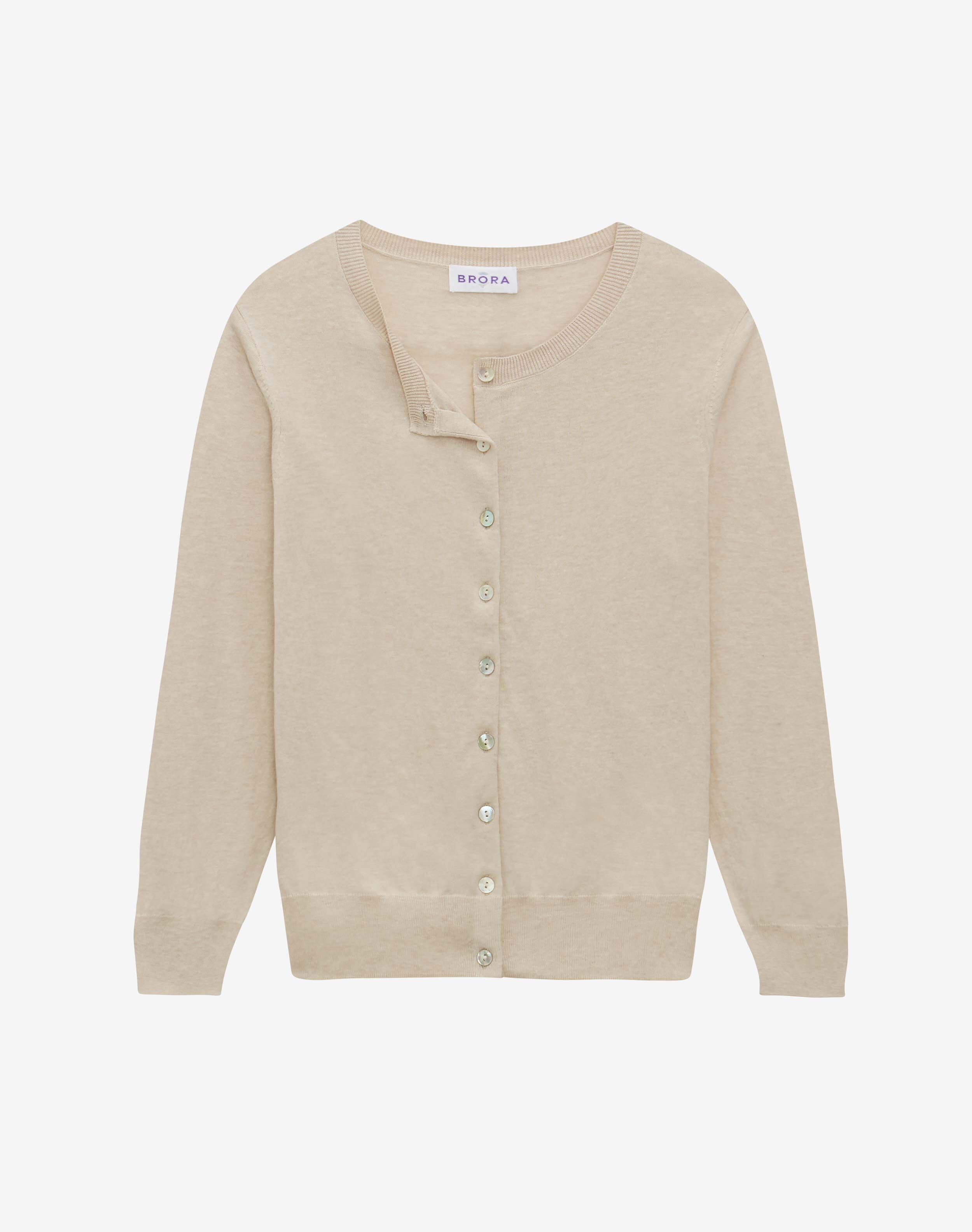 Brora cotton cardigan hotsell