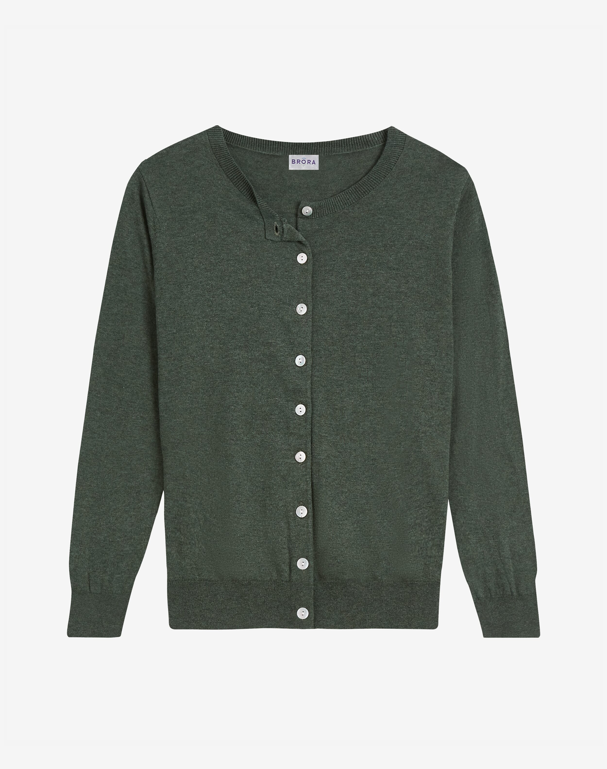 Brora shop cotton cardigan