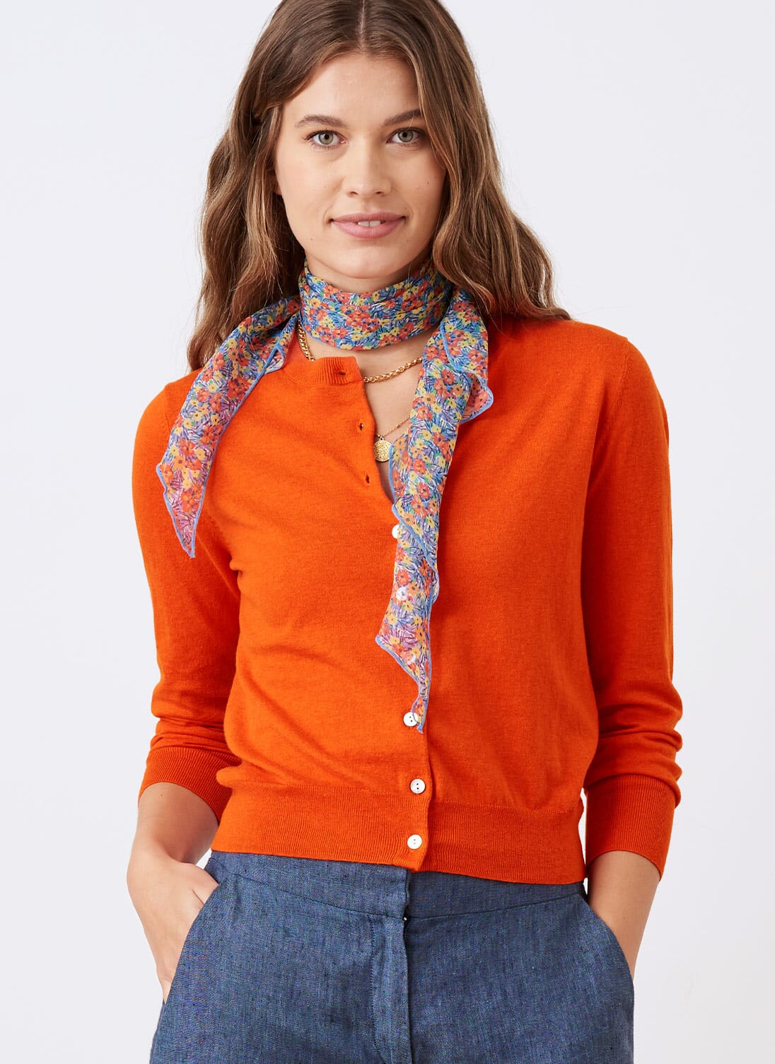 Brora hotsell cotton cardigan