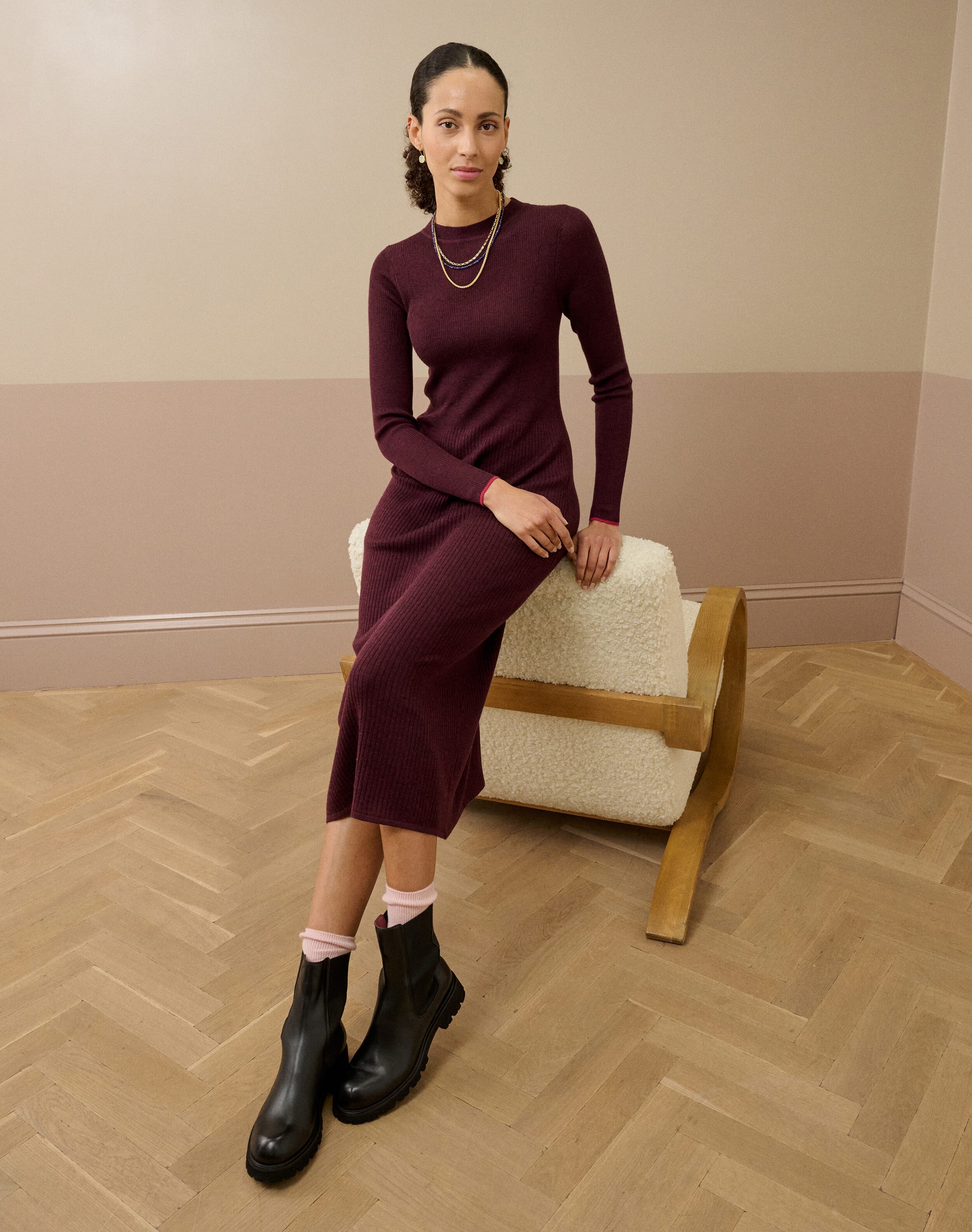 Brora Liberty Print Jersey Shirt Dress botanic