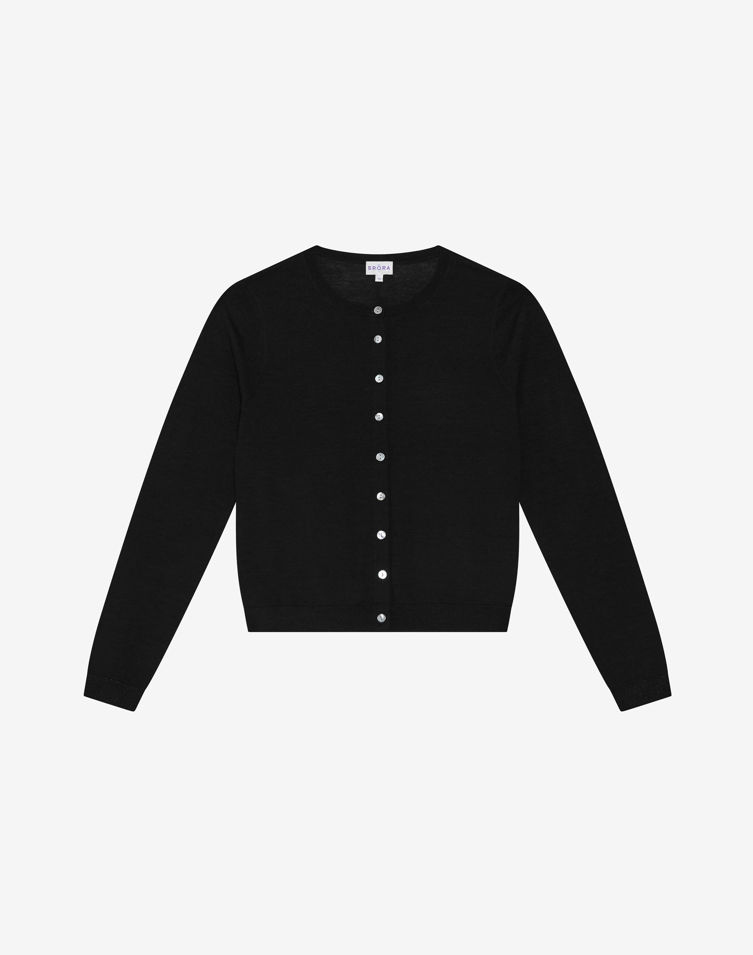Merino Wool Ballet Cardigan Black main image 1