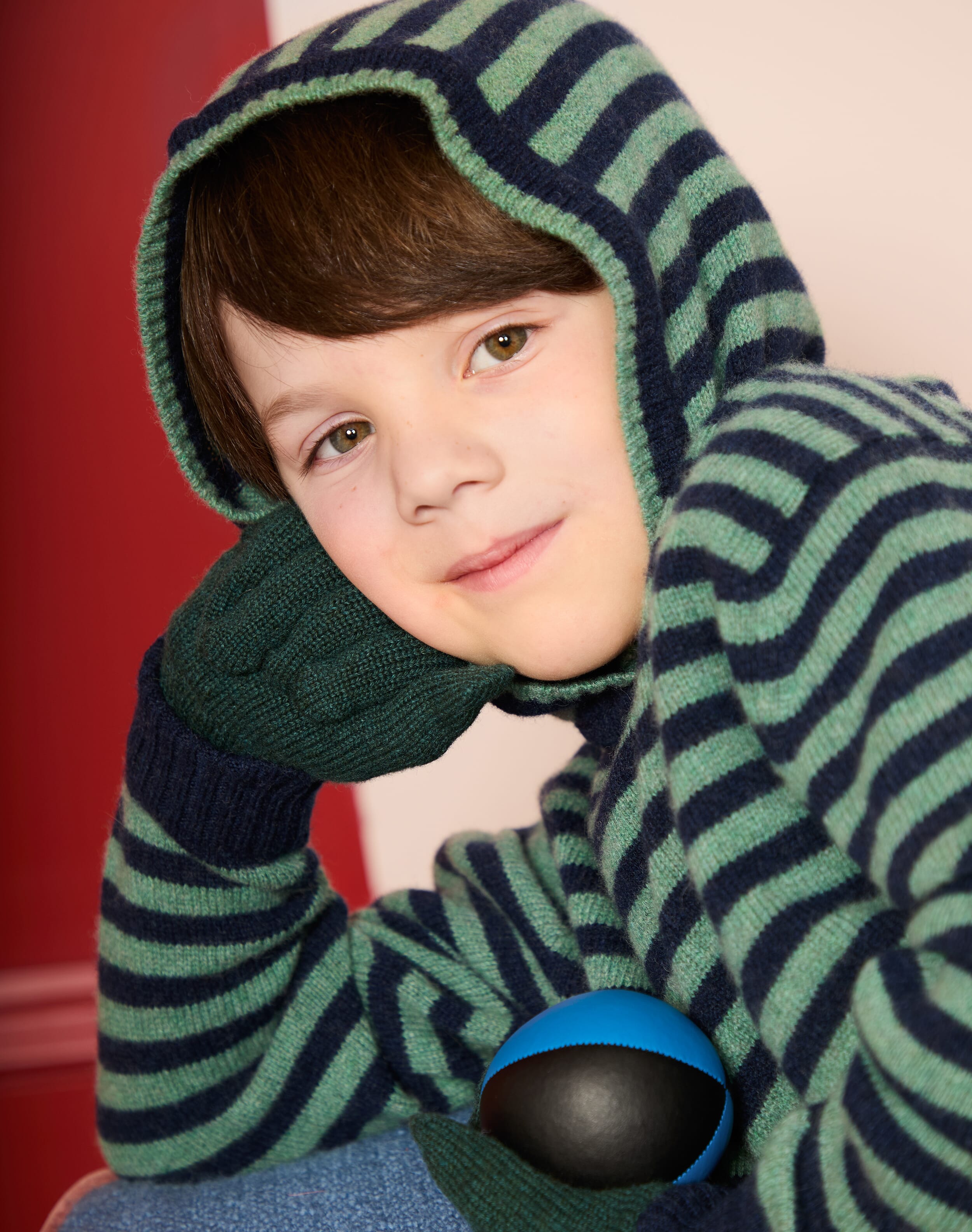 Brora Children's Cashmere Gloves Forest