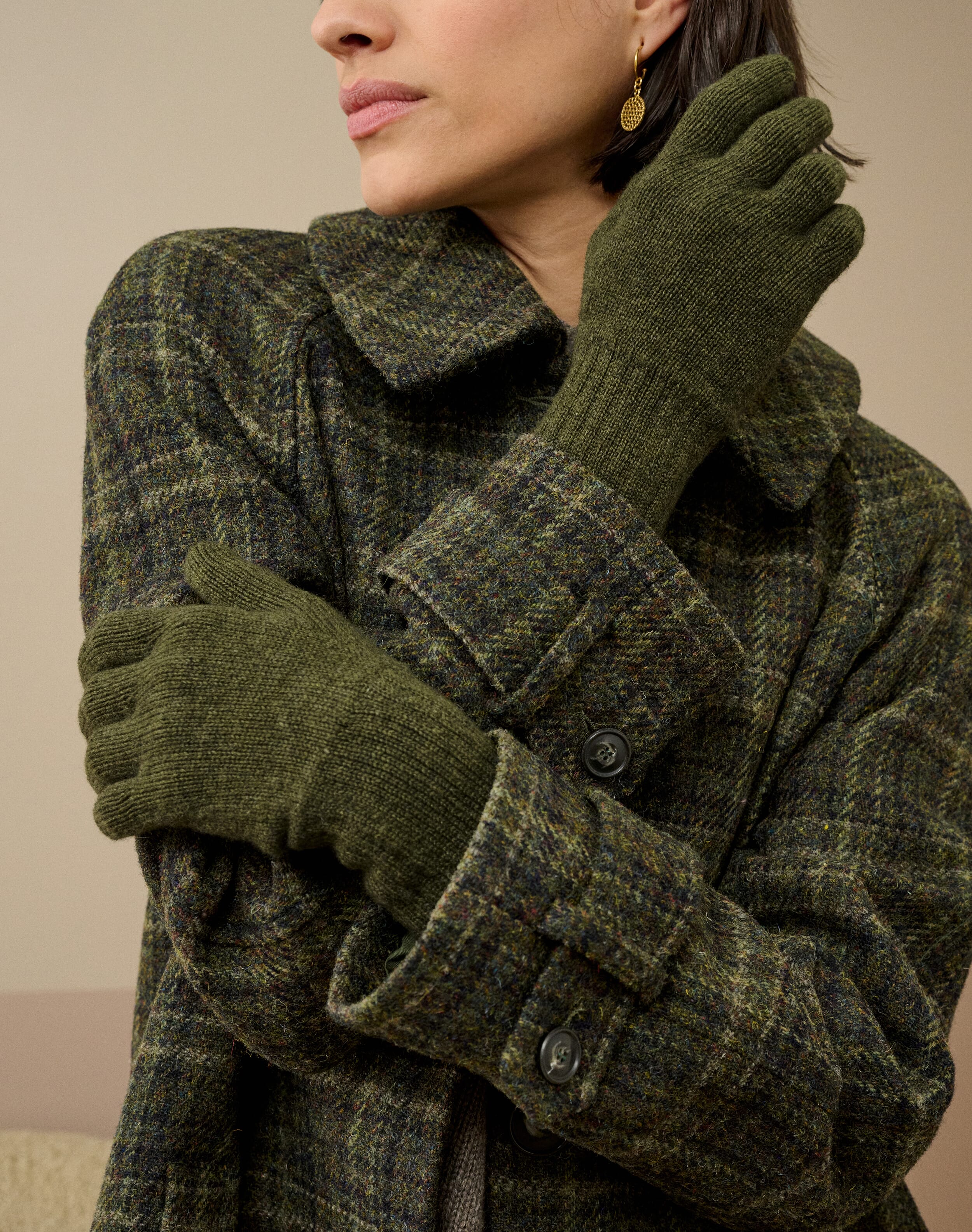 Brora Women's Cashmere Gloves Sorrel