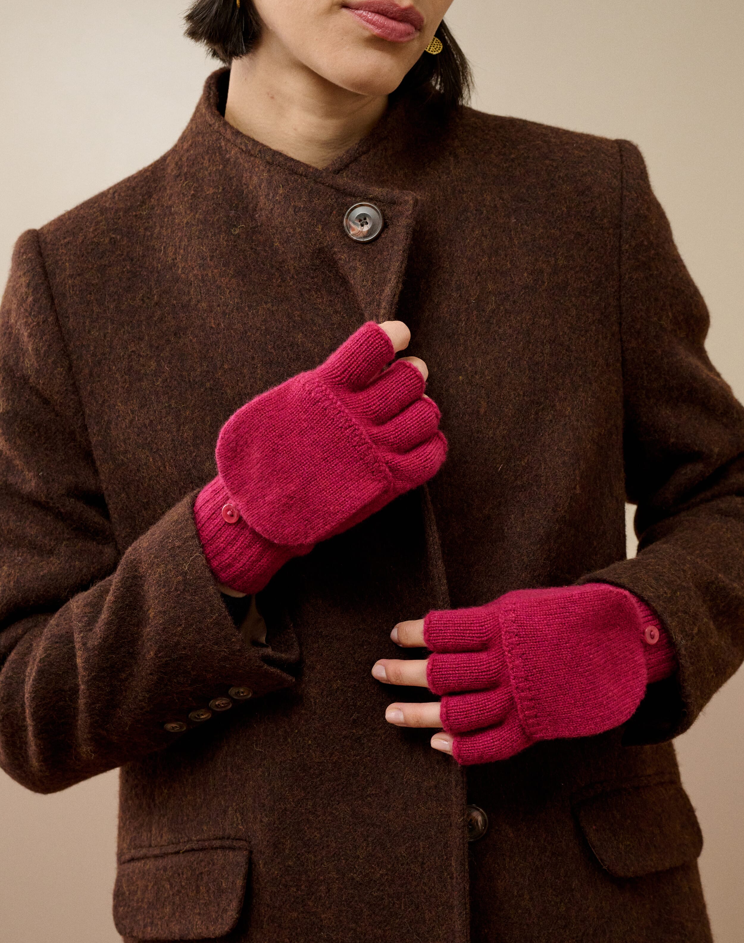 Brora Velvet Trim Botanic Wool Stole & wedgewood - 3