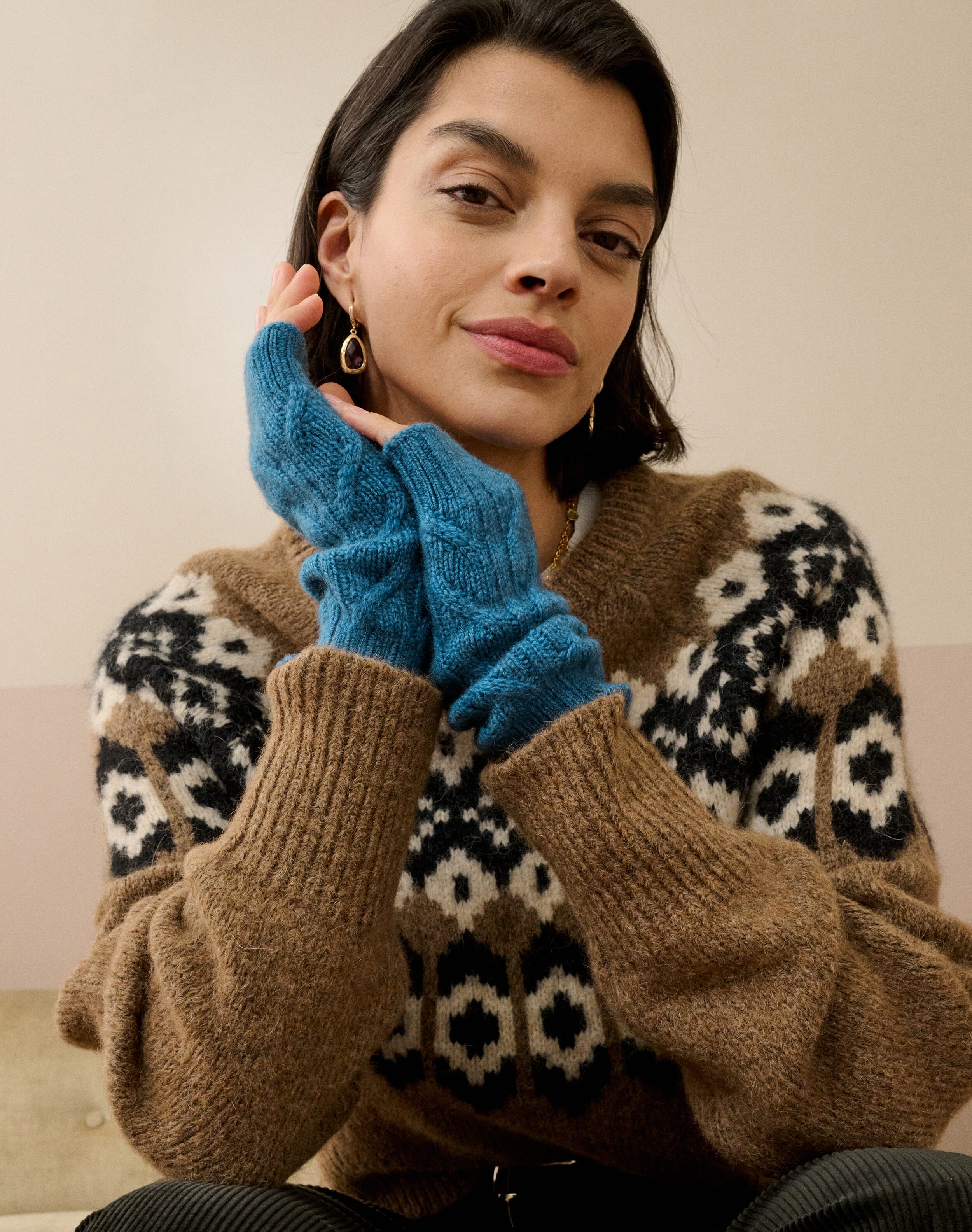 Brora Woven Suede Belt Claret - 4