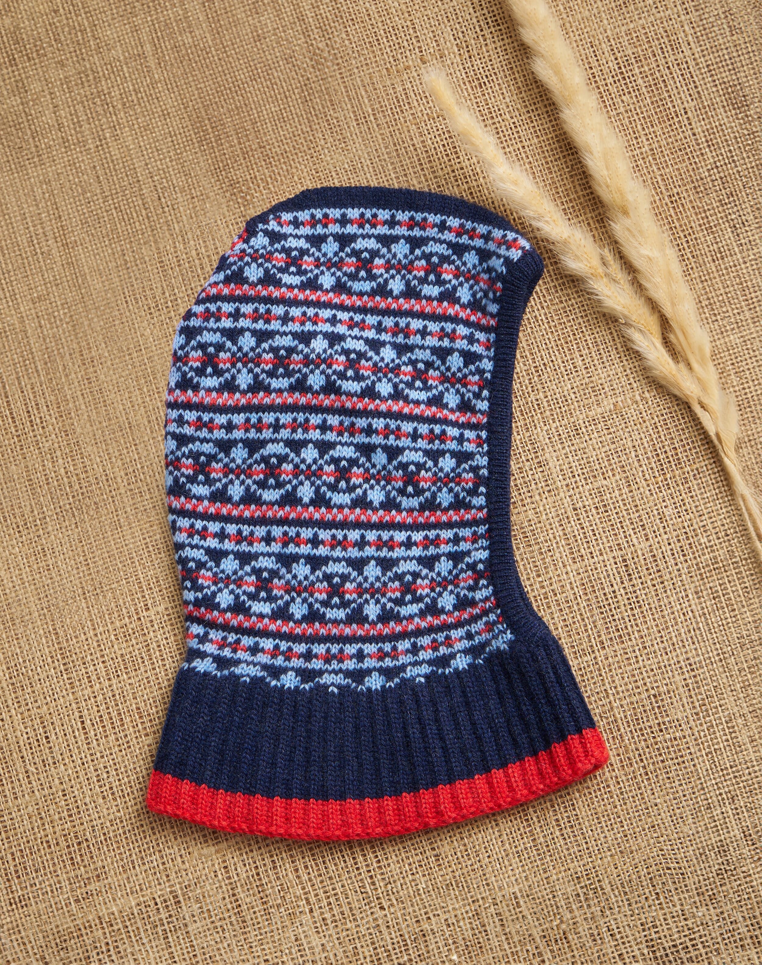 Brora Cashmere Fair Isle Balaclava French