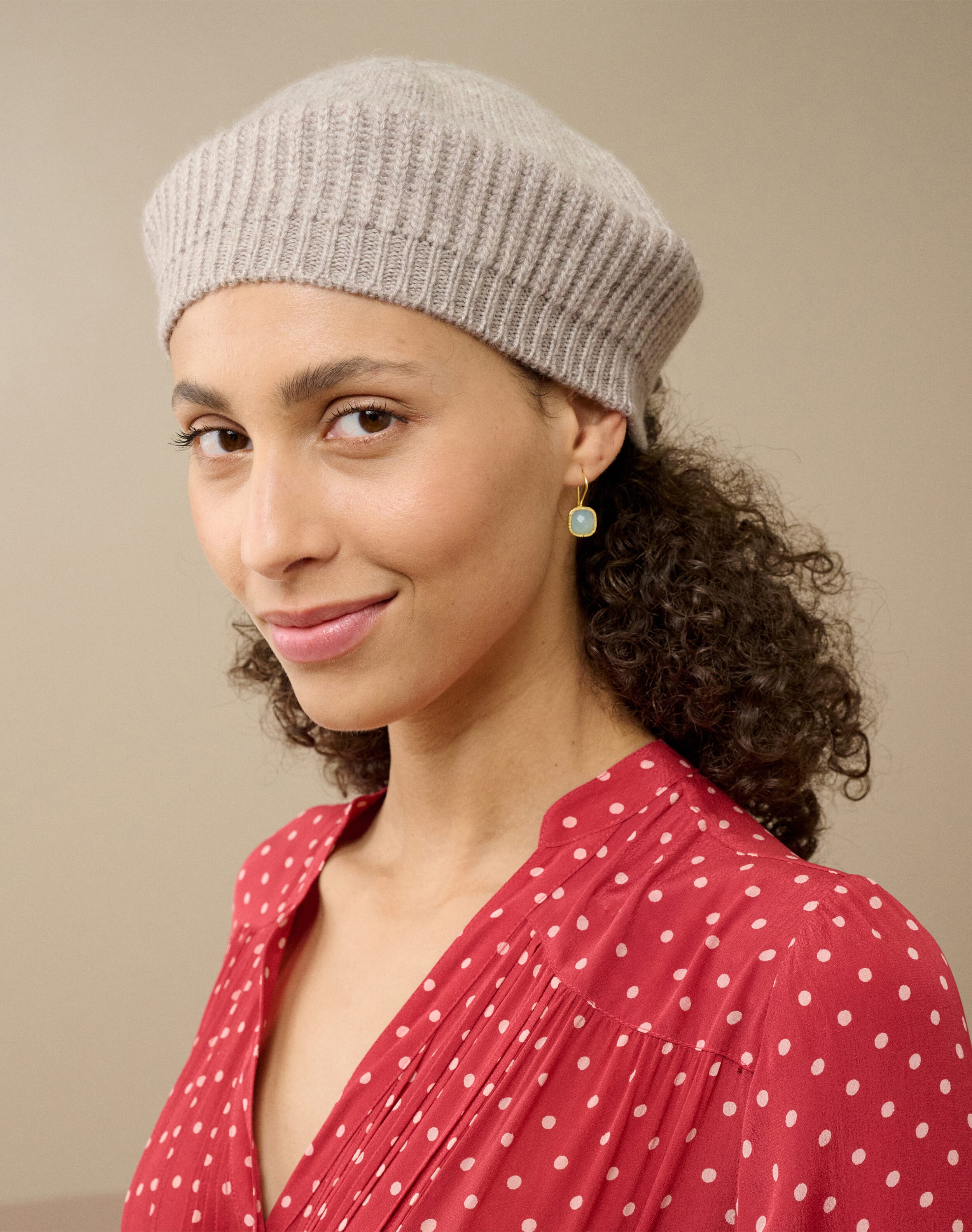Brora Cashmere Beret Ash - 25