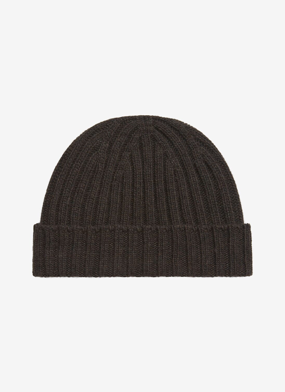 Peat Cashmere Ribbed Hat | Scottish Cashmere Hats | Brora