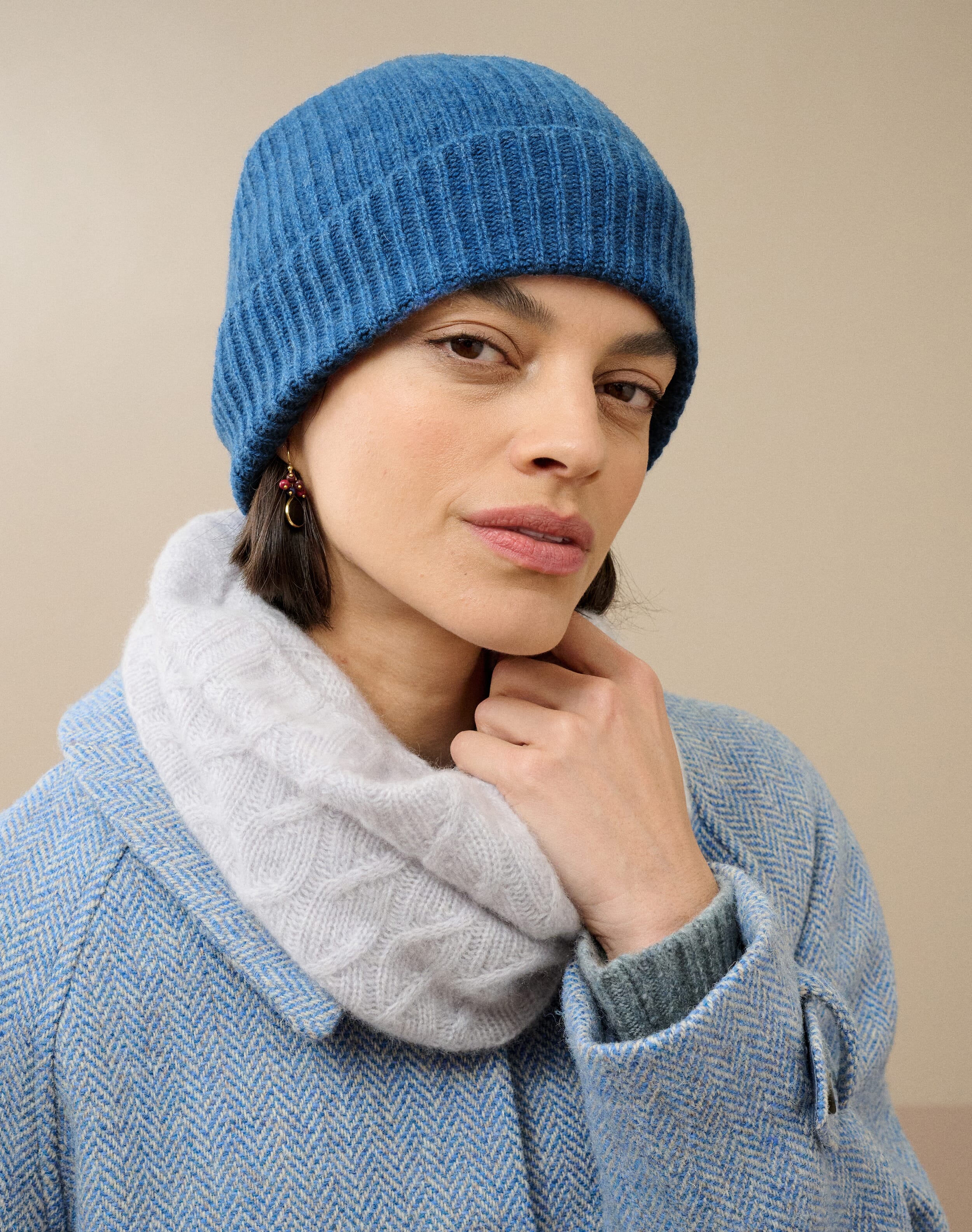 Brora Organic Cotton Pintuck Pie Crust Blouse - 8