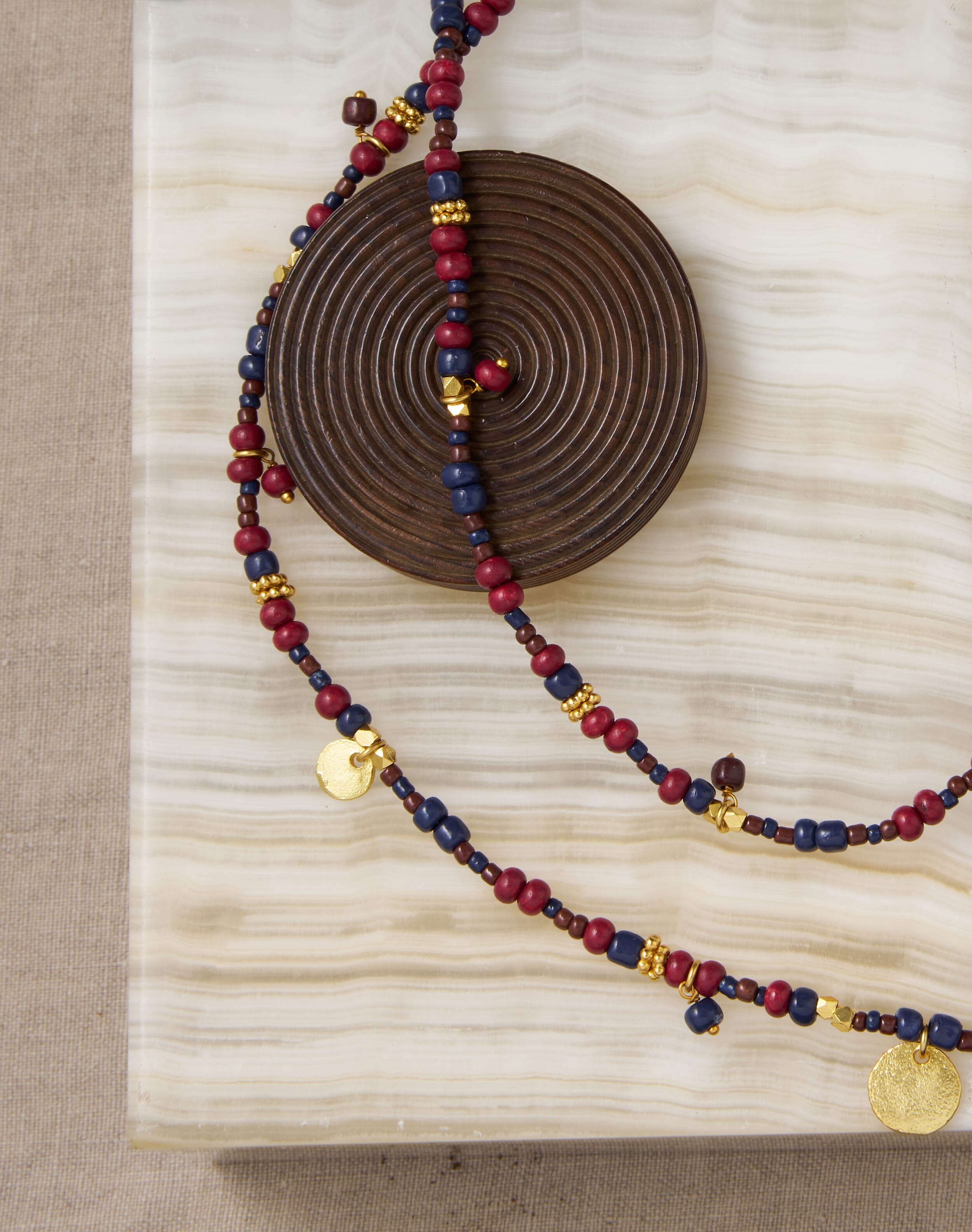 Brora Women's Cashmere Heart Wristwarmers & garnet