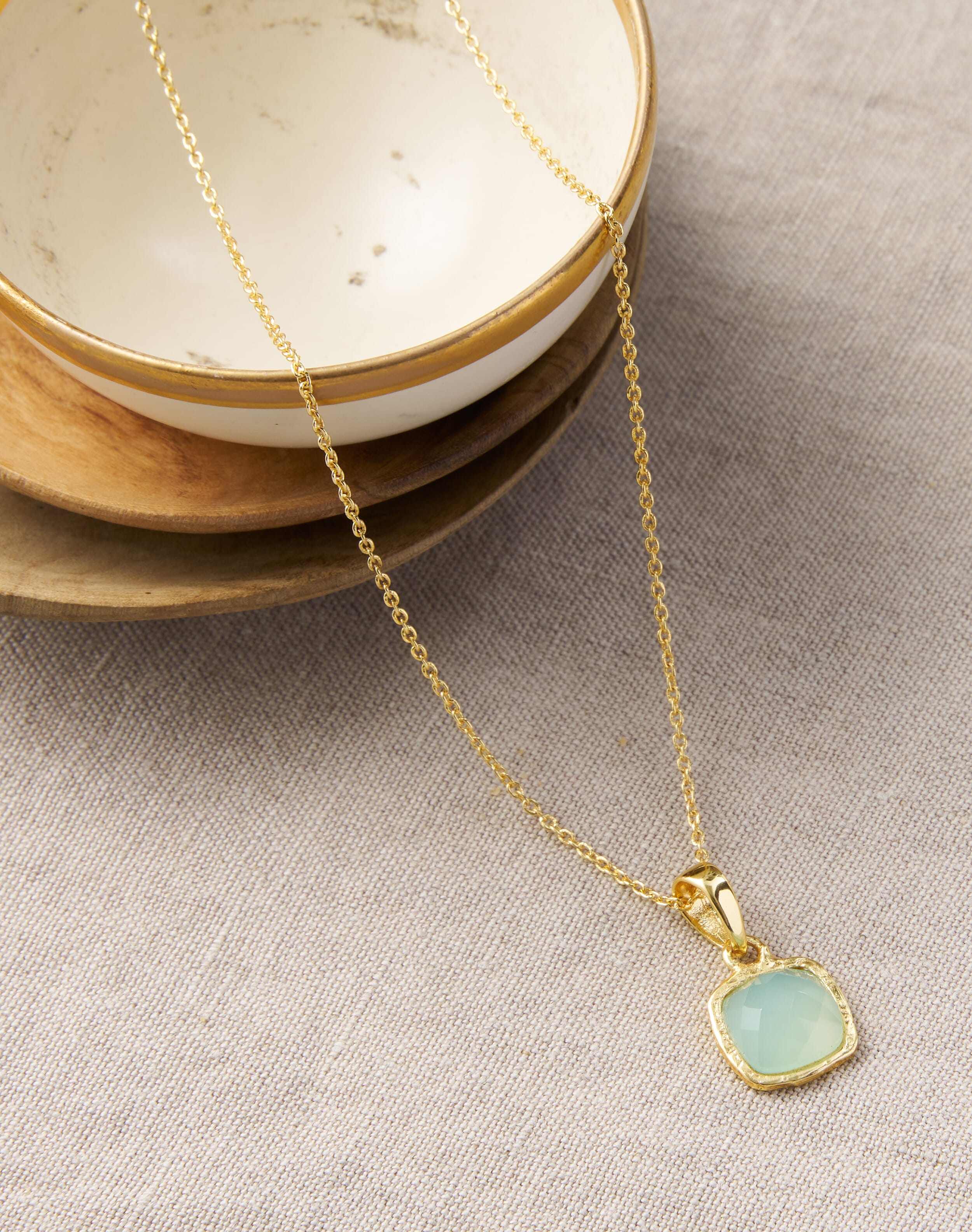 Brora Faceted Pendant Earrings Aqua