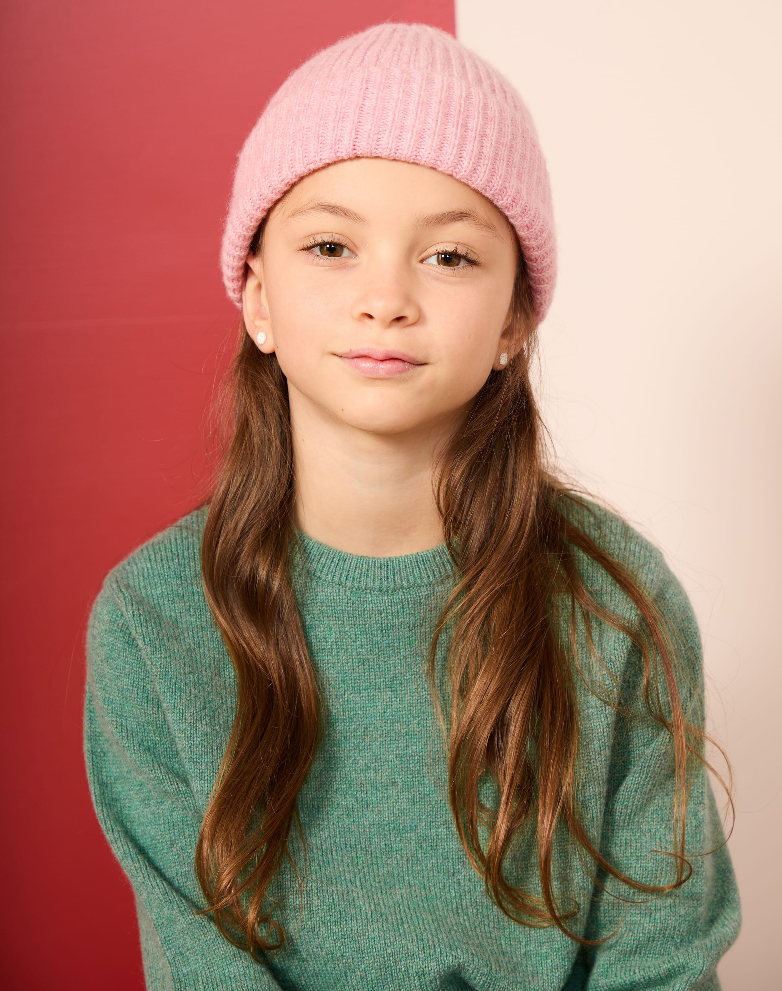 Brora Cashmere Round Neck Jumper Thyme