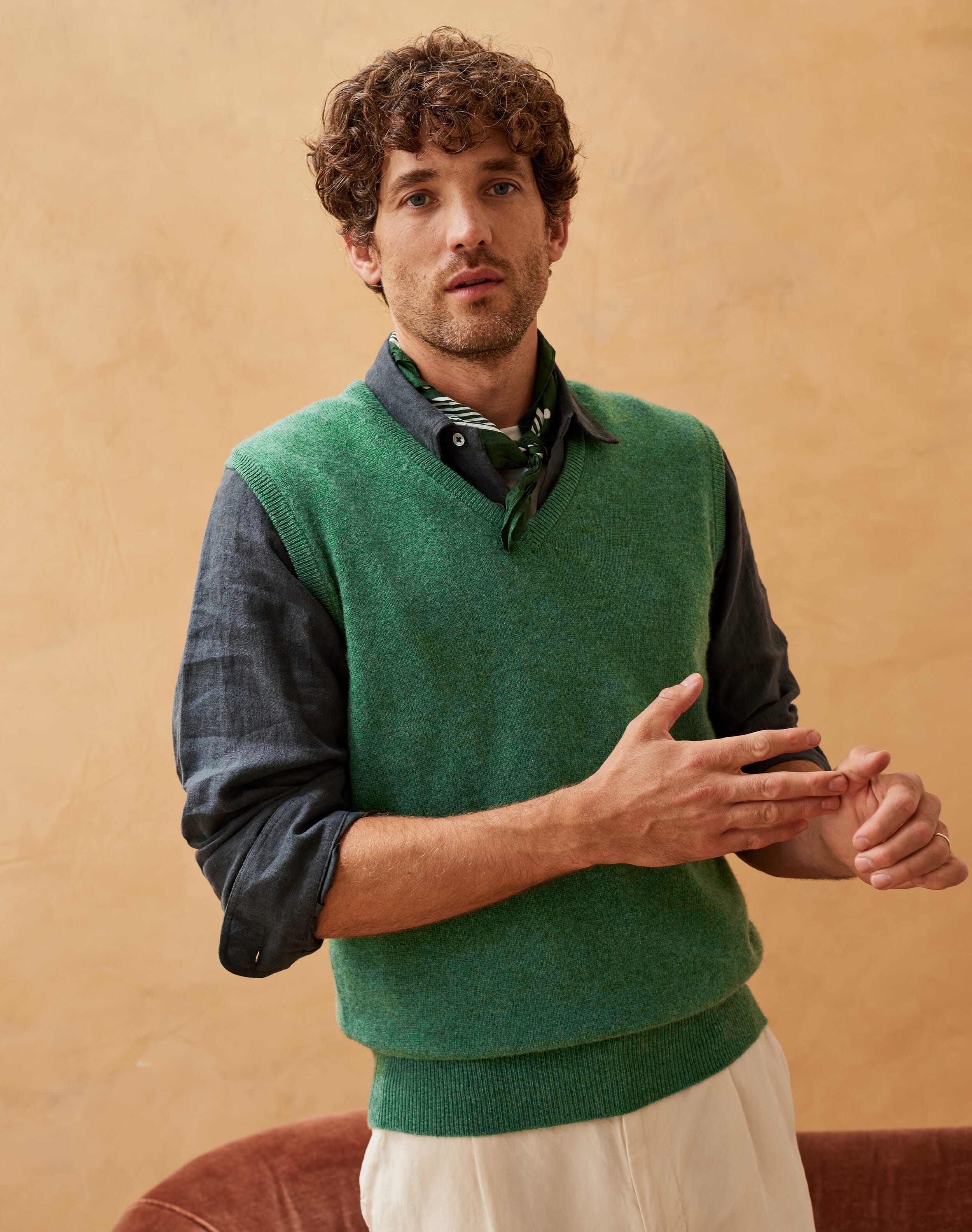 Brora mens cashmere jumper hotsell