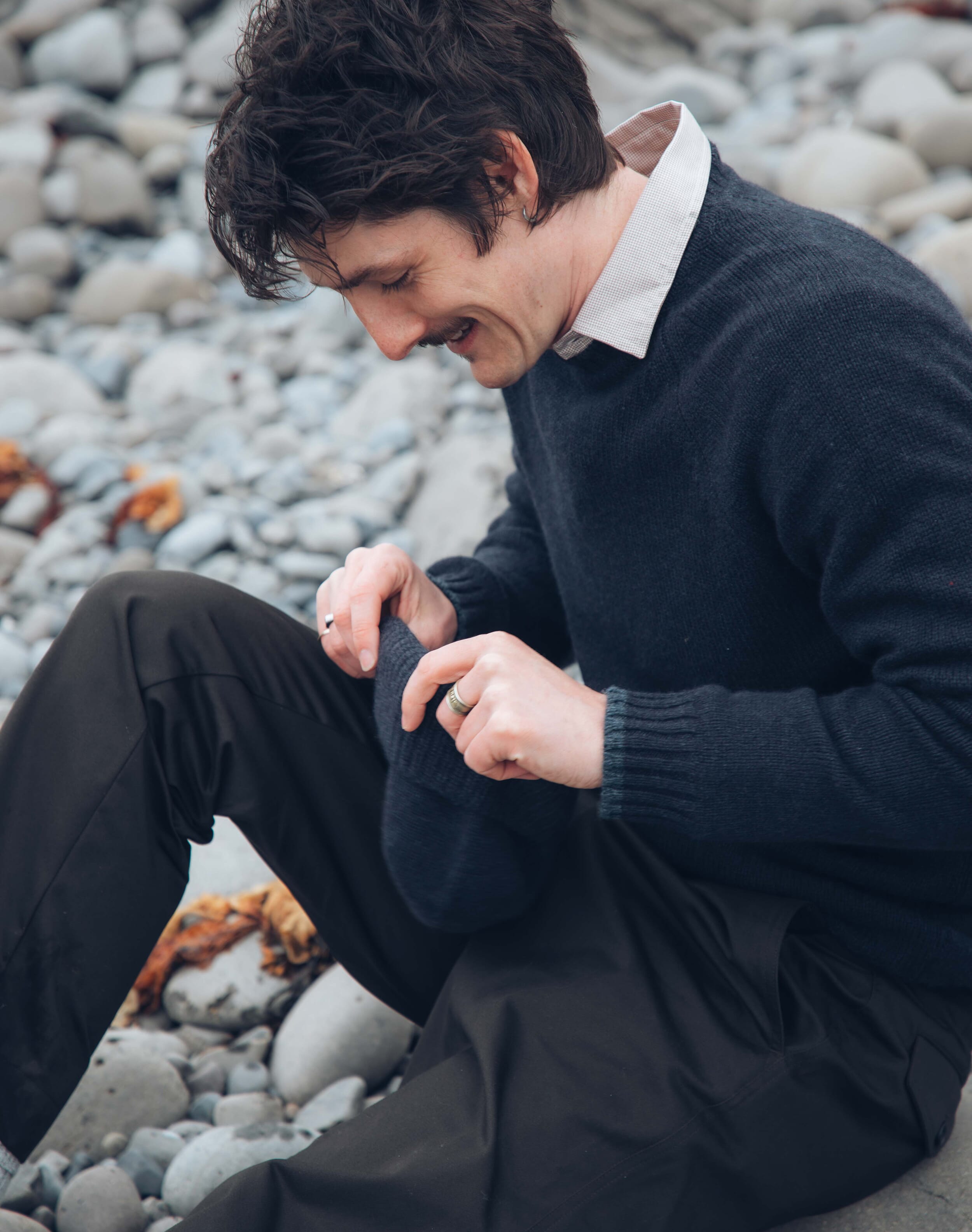 Brora Cashmere Pull On Trousers Malt