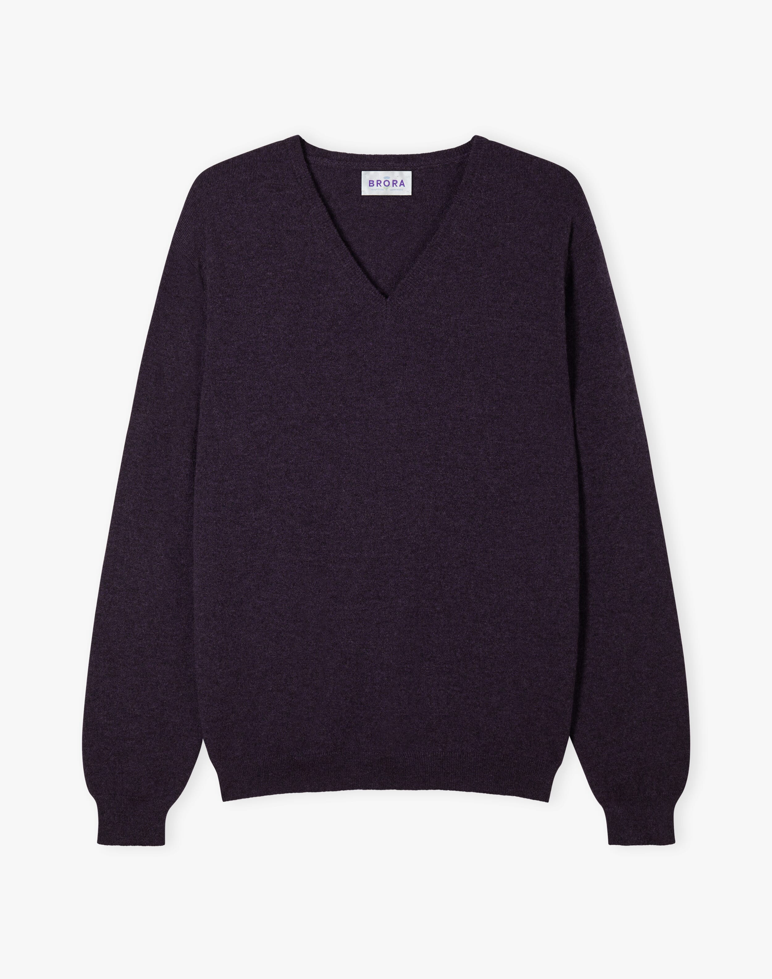 Brora cashmere v on sale neck sweater