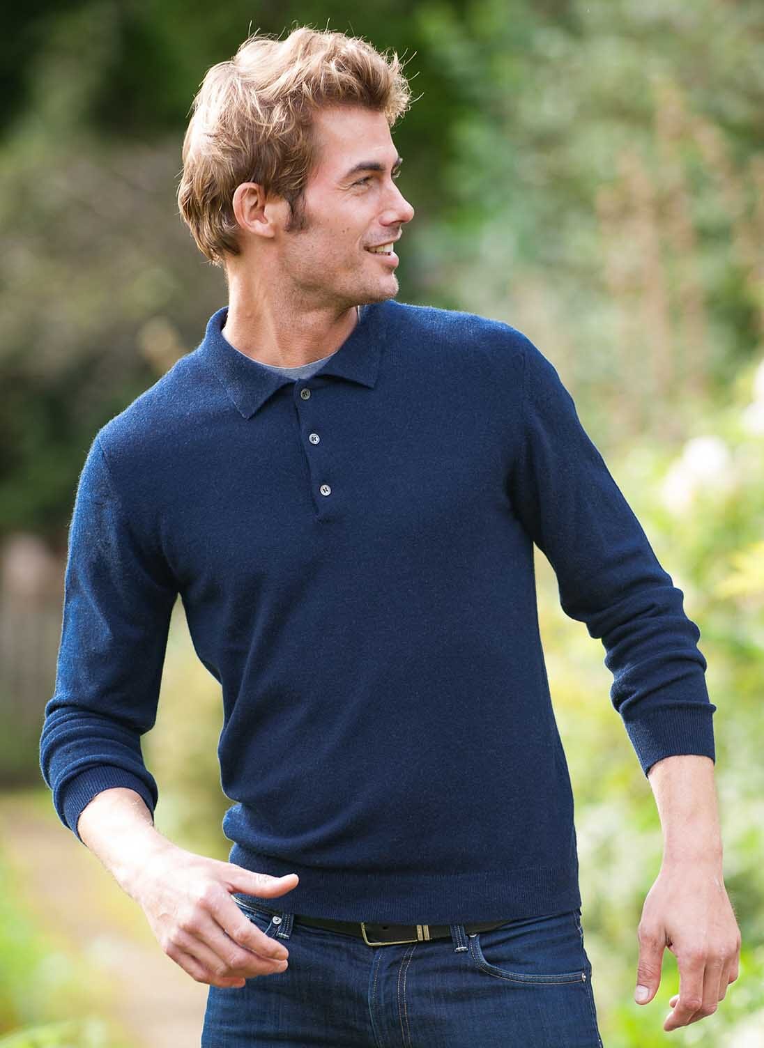 Cashmere Polo Shirt French