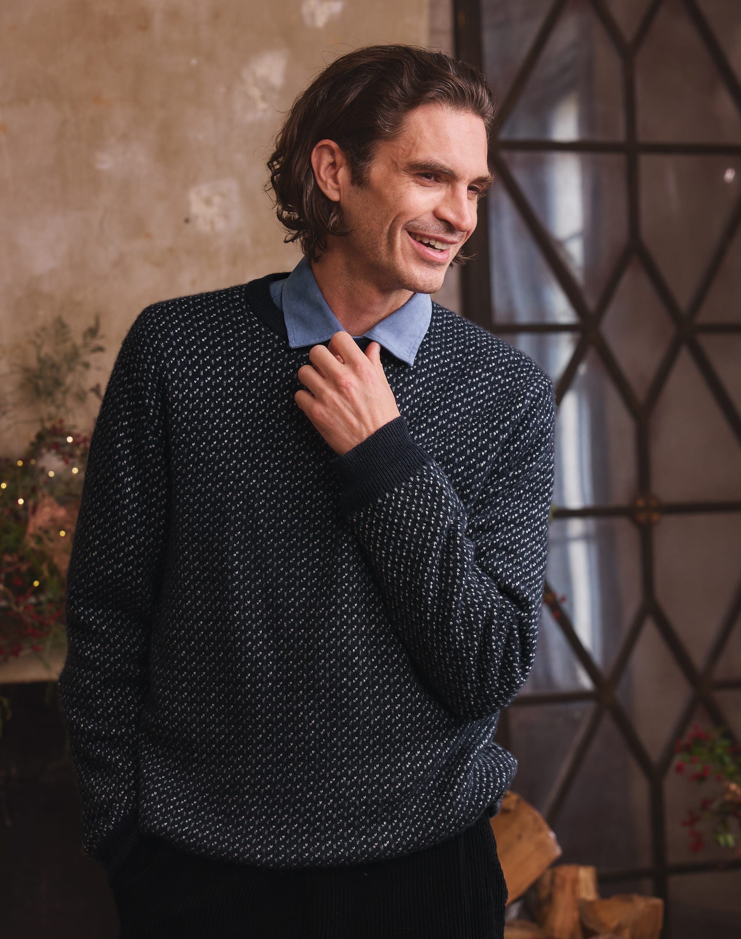 Brora Cashmere Fair Isle Jumper Sorrel