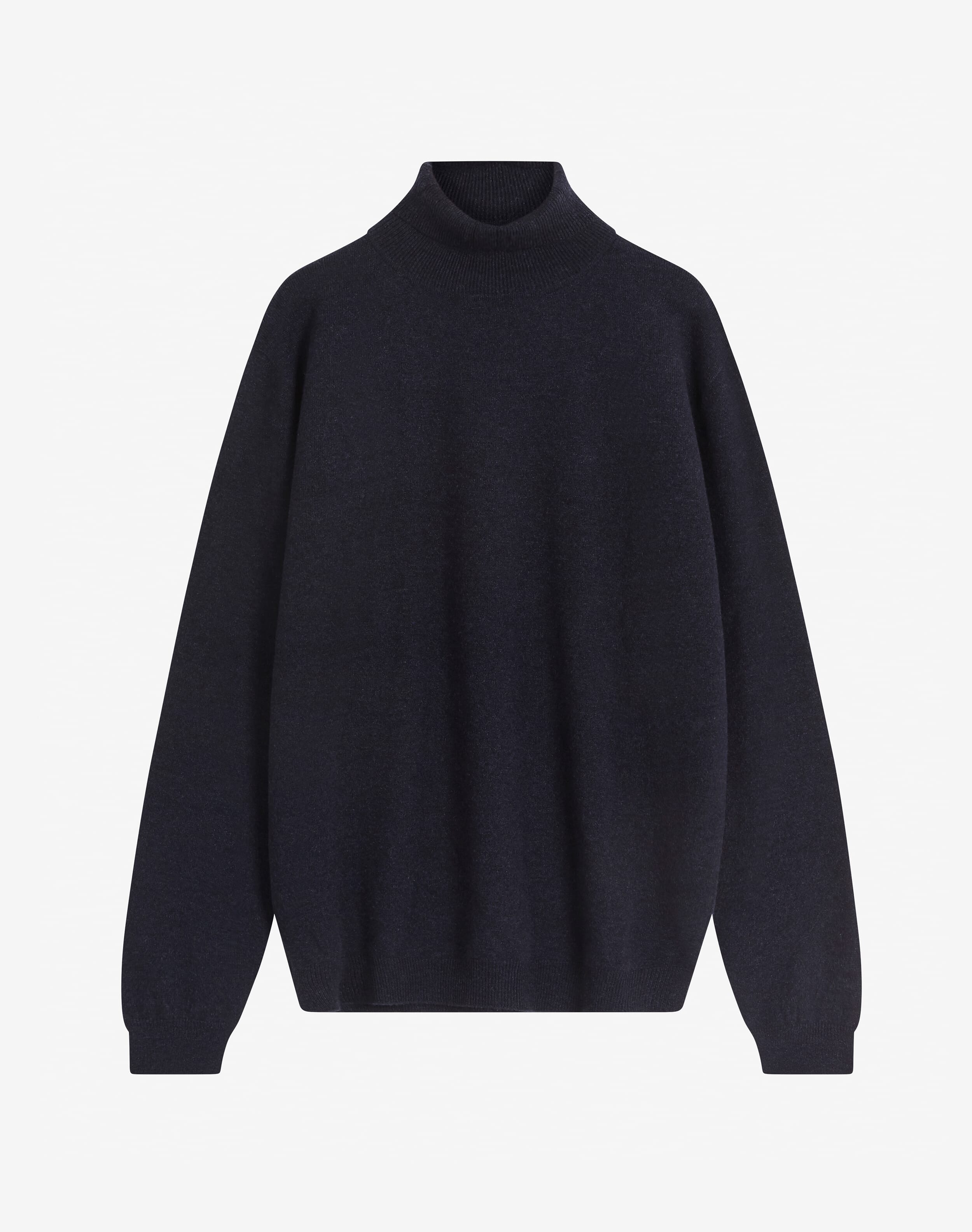 Men's Cashmere Polo Neck in Midnight | Men's Jumpers | Brora