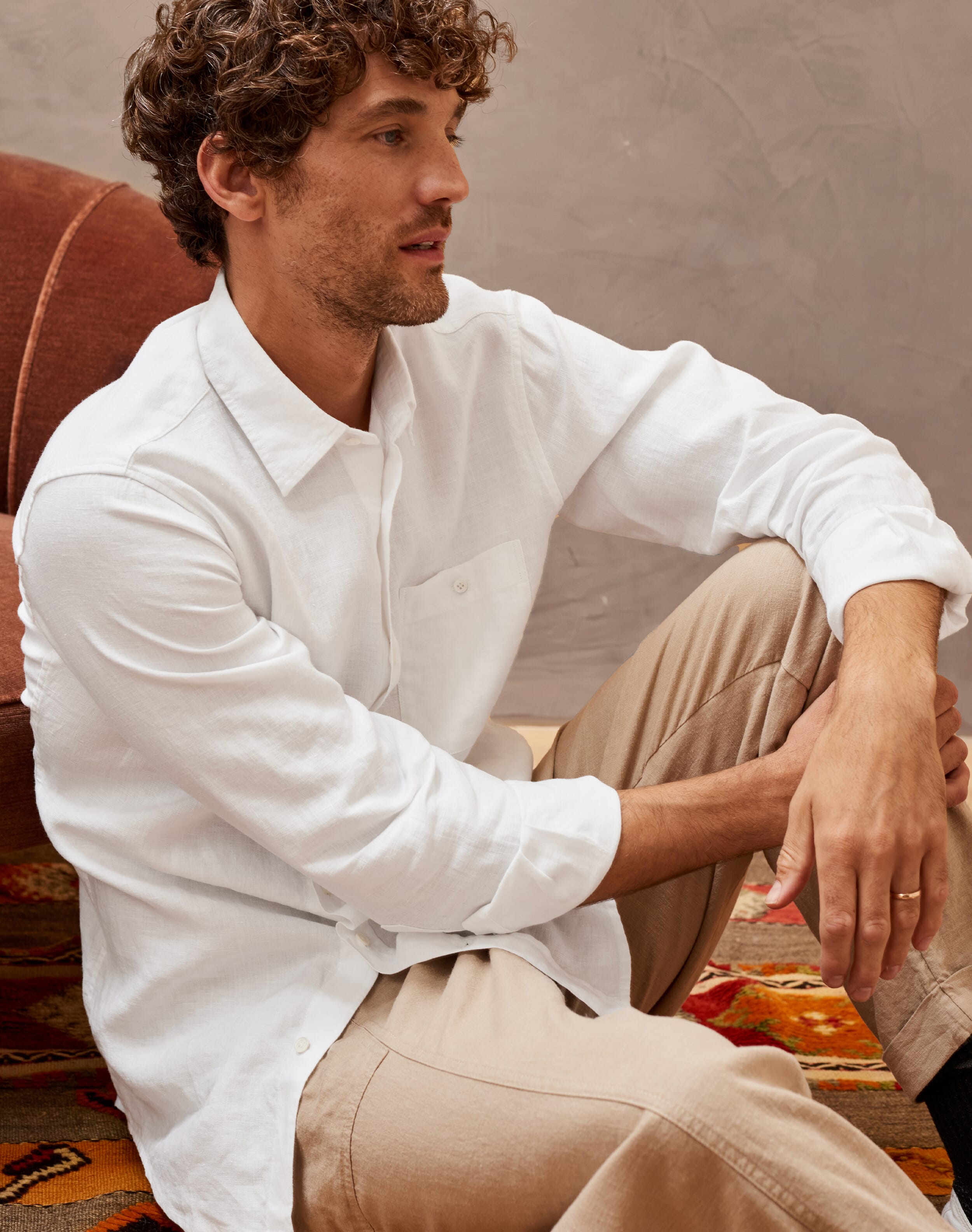 Brora Laundered Linen Shirt