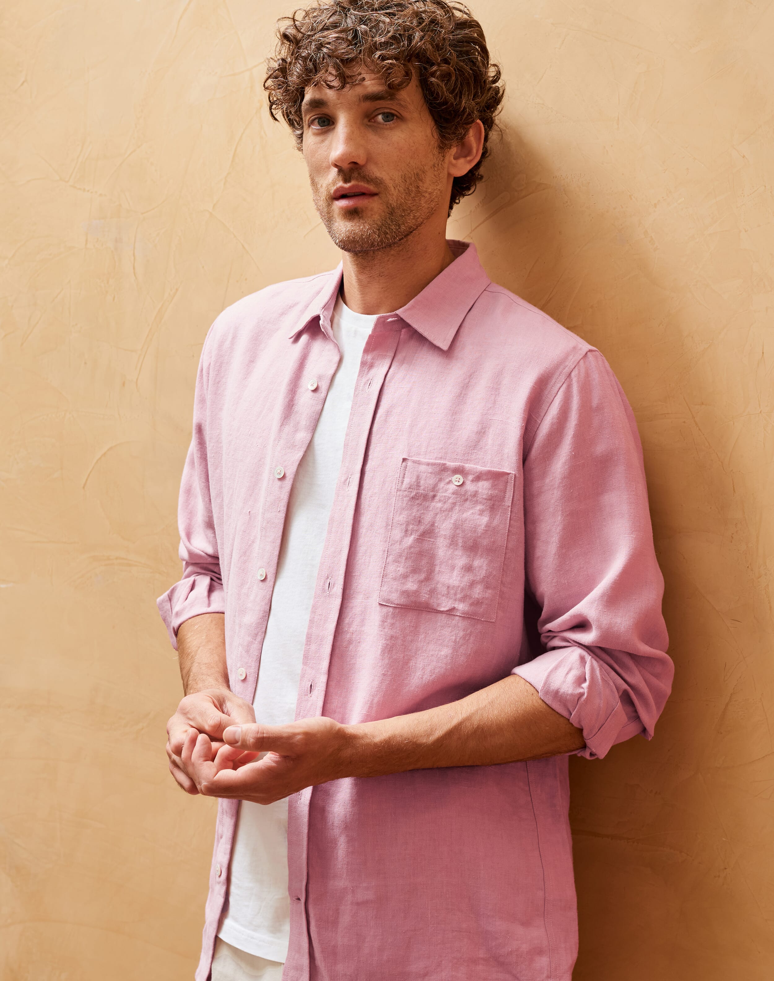 Laundered Linen Shirt Dusky